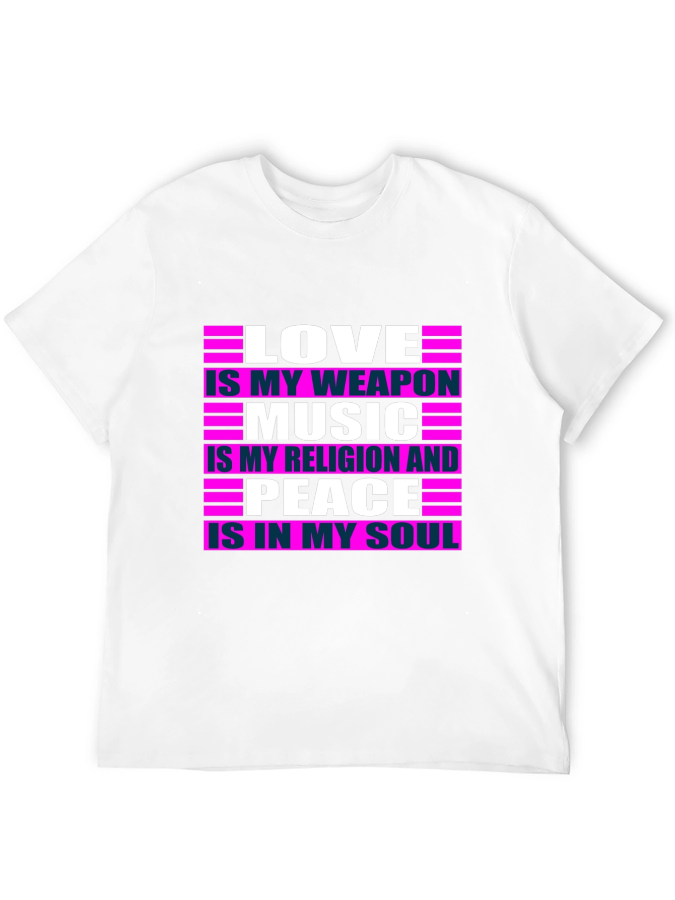 Black Love Music Peace T-Shirt - Positive Message Tee view 12