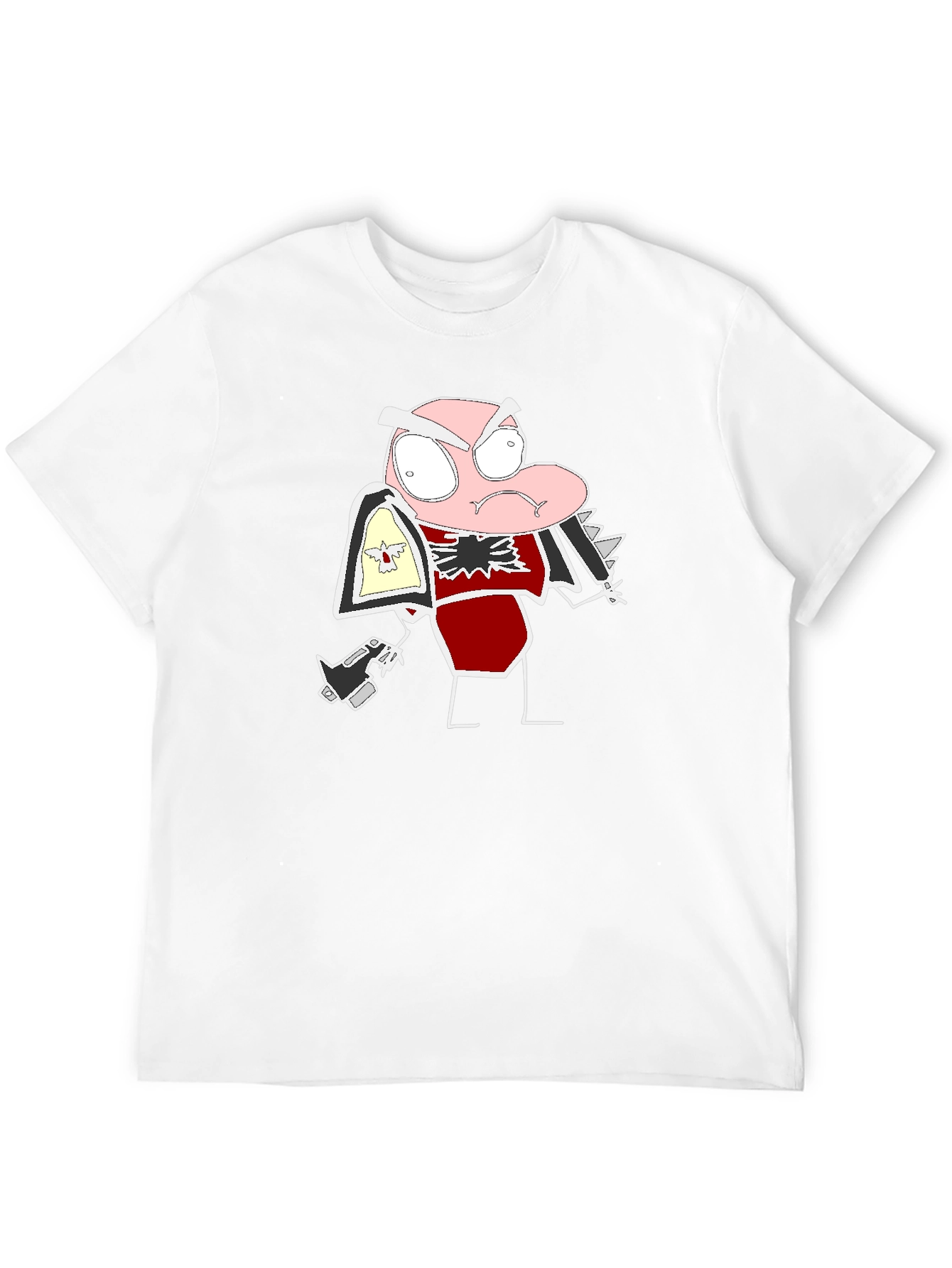 Black Cartoon Character T-Shirt view 12