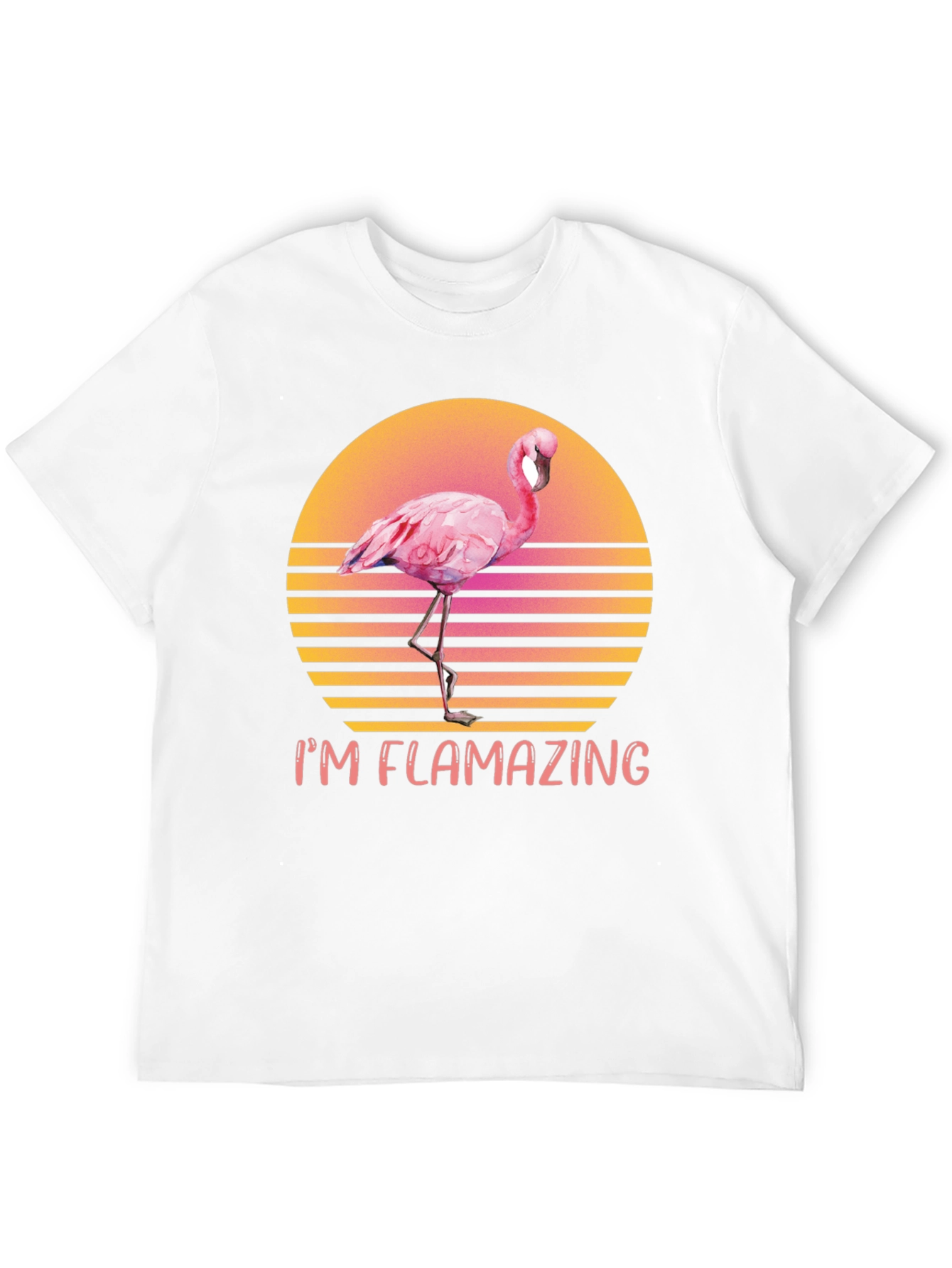 I'm Flamazing T-Shirt - Retro Flamingo Design - 12