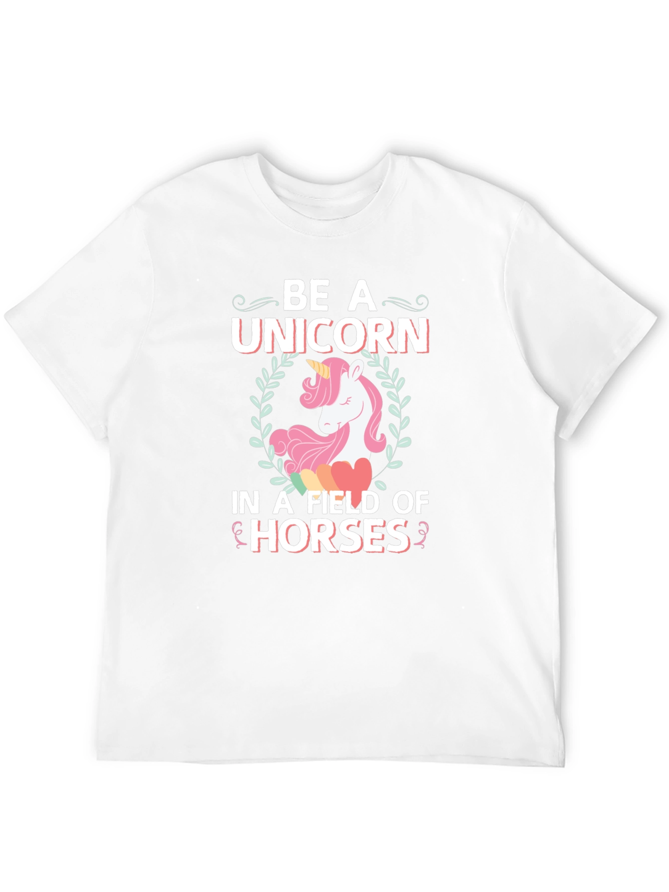 Black Be A Unicorn Graphic T-Shirt view 12