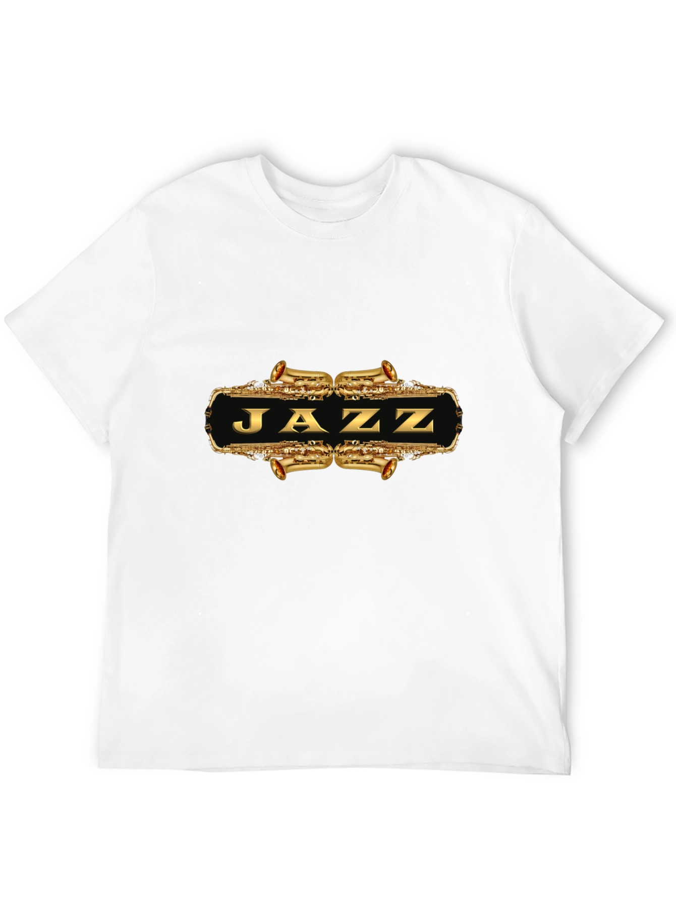 Black Jazz Saxophone T-Shirt - Black view 12