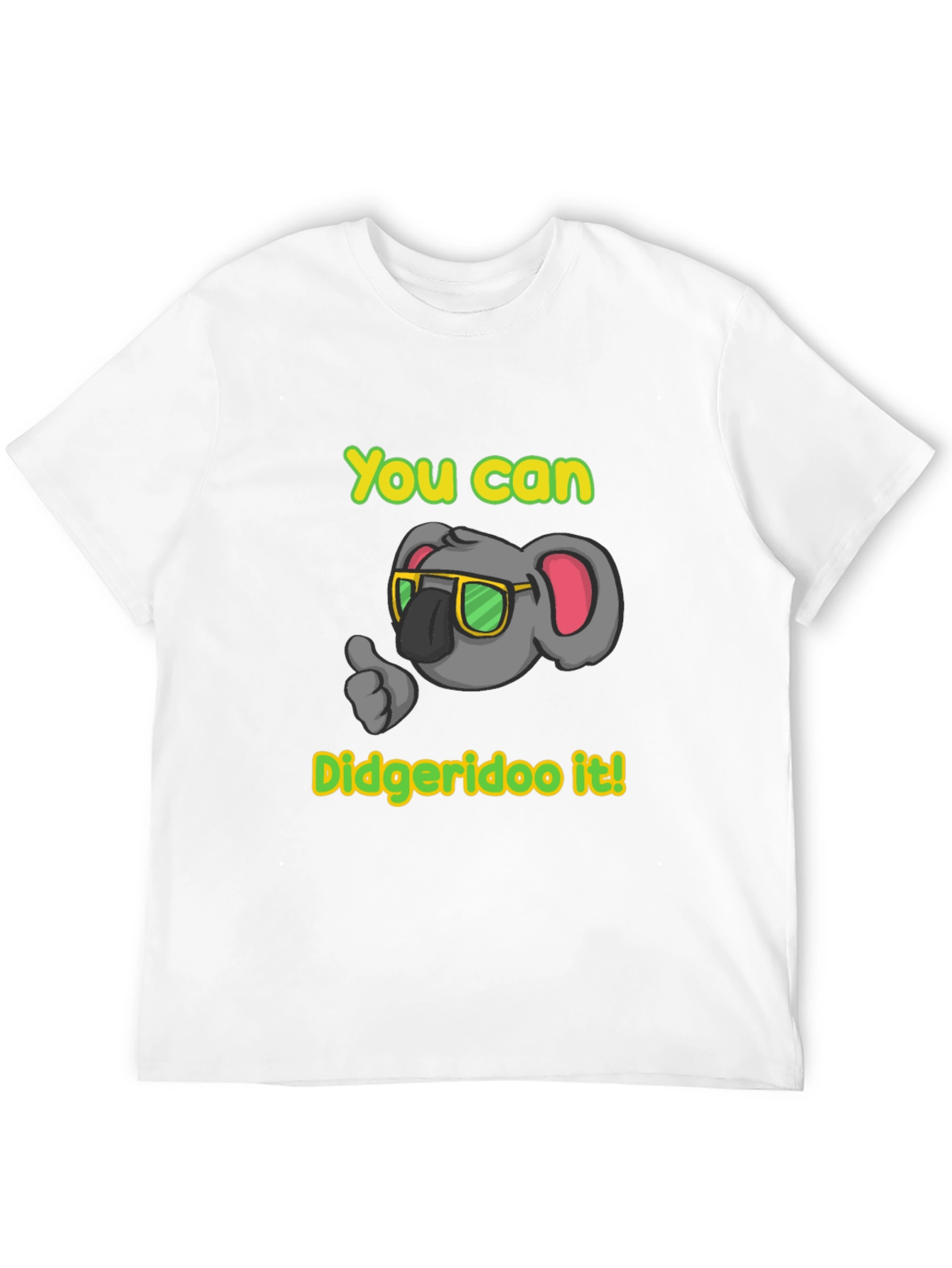 Black Funny Koala Didgeridoo T-Shirt view 12