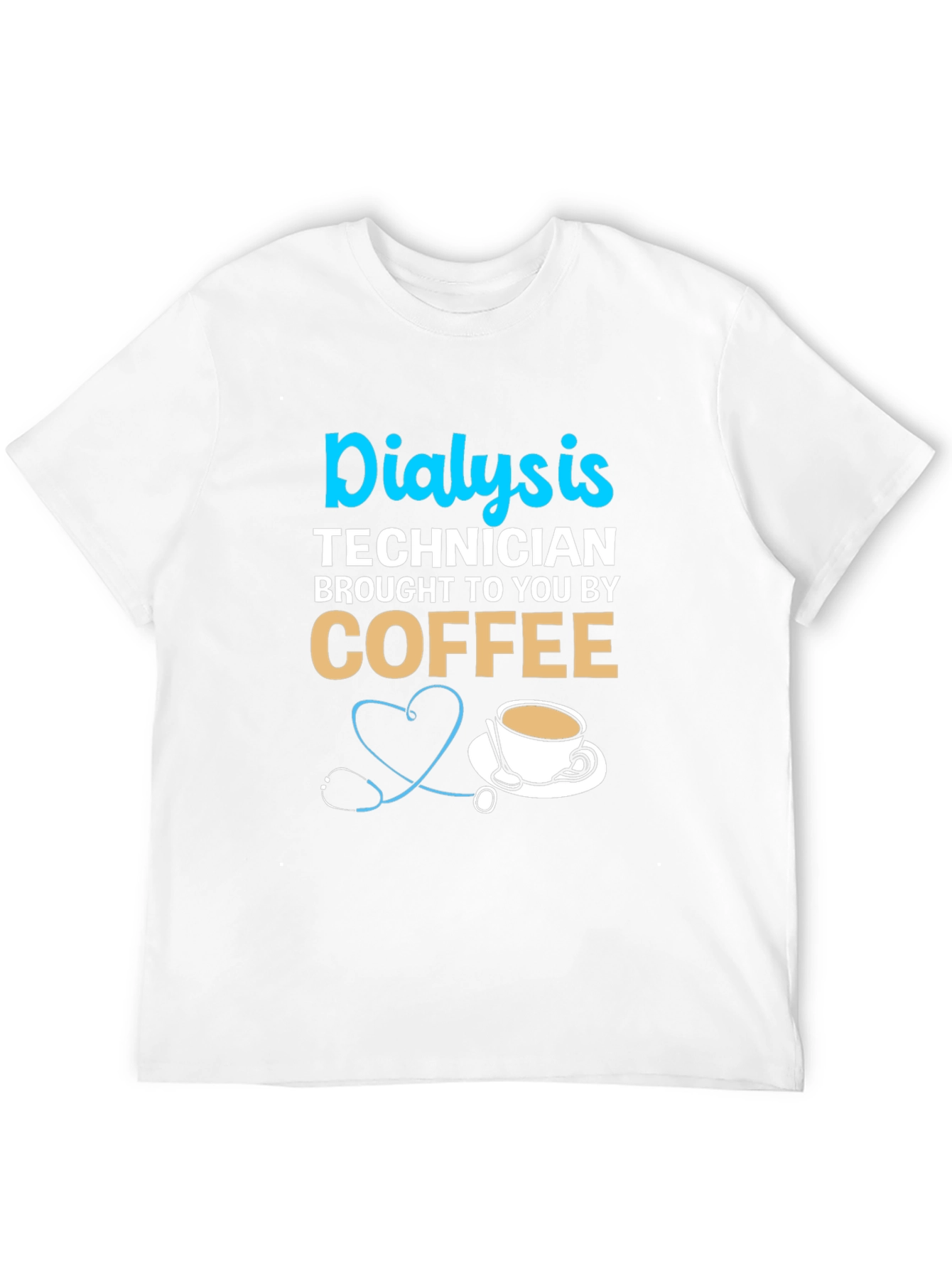 Black Dialysis Technician Coffee T-Shirt view 12
