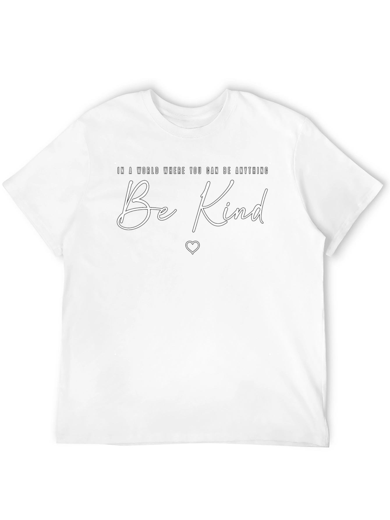 Black Be Kind Graphic Tee - Inspirational Unisex T-Shirt view 12