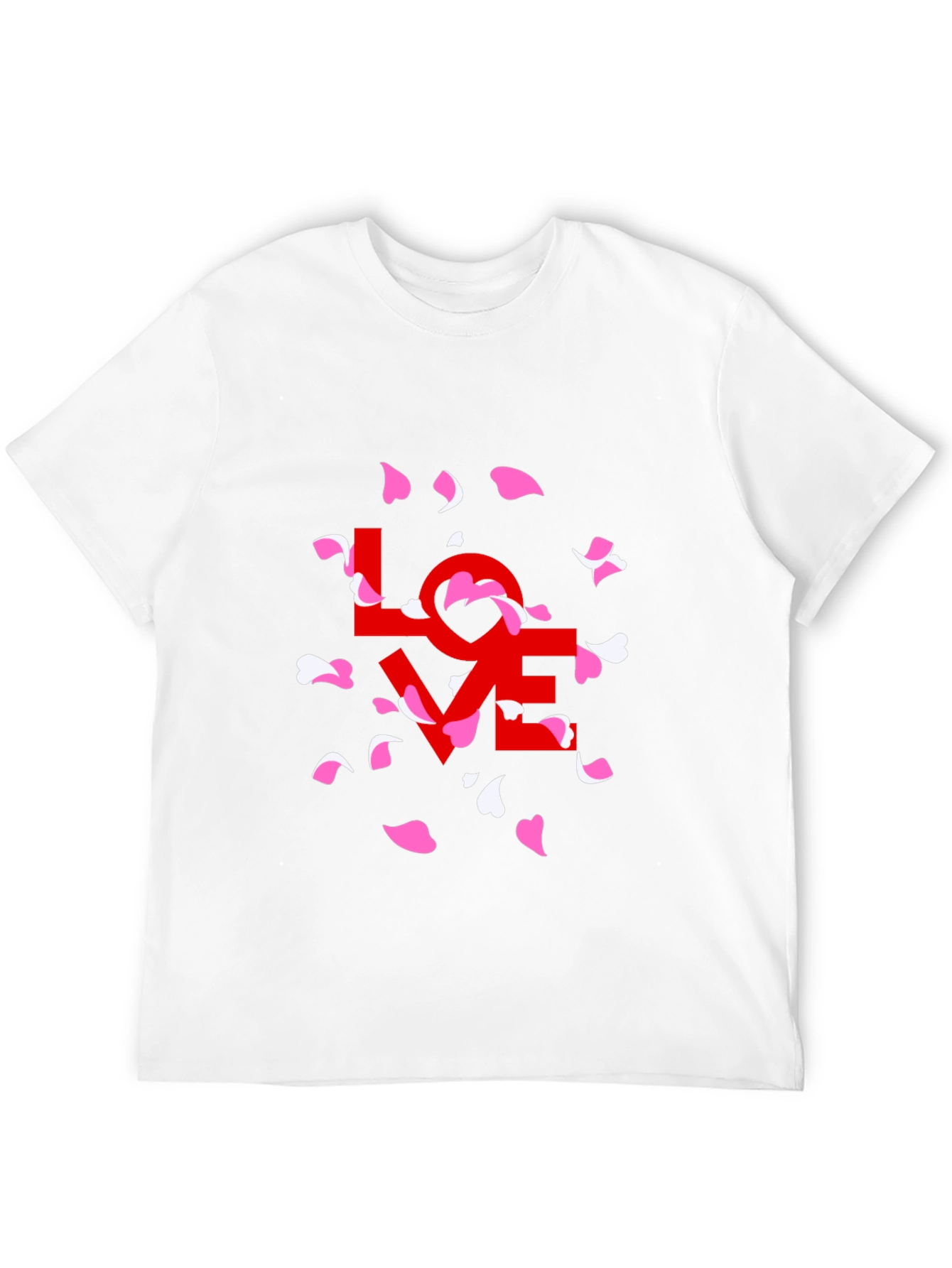 Black Love Petals Graphic Tee - Stylish Black T-Shirt view 12