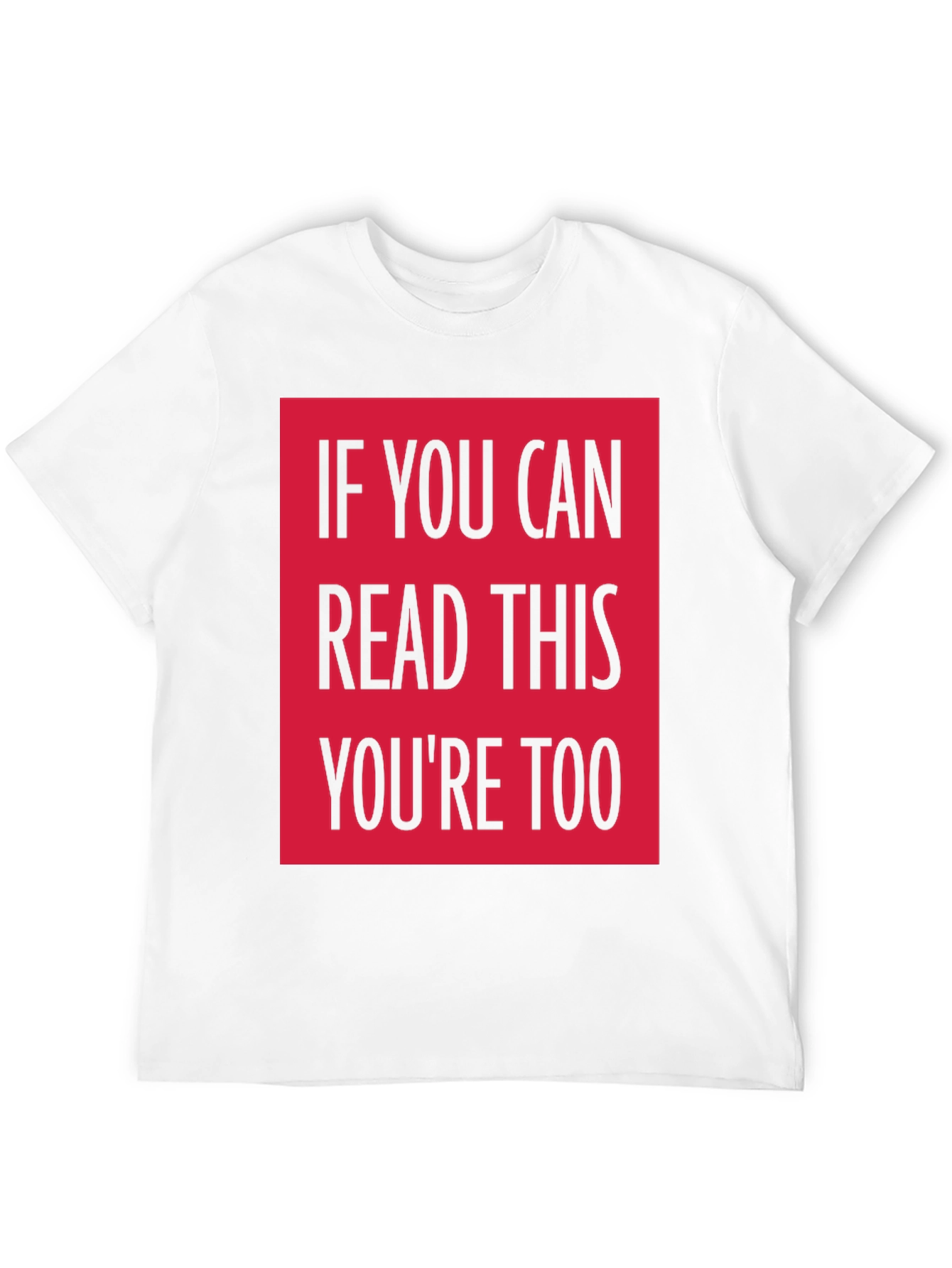 Black Funny Graphic Tee - If You Can Read This... view 12