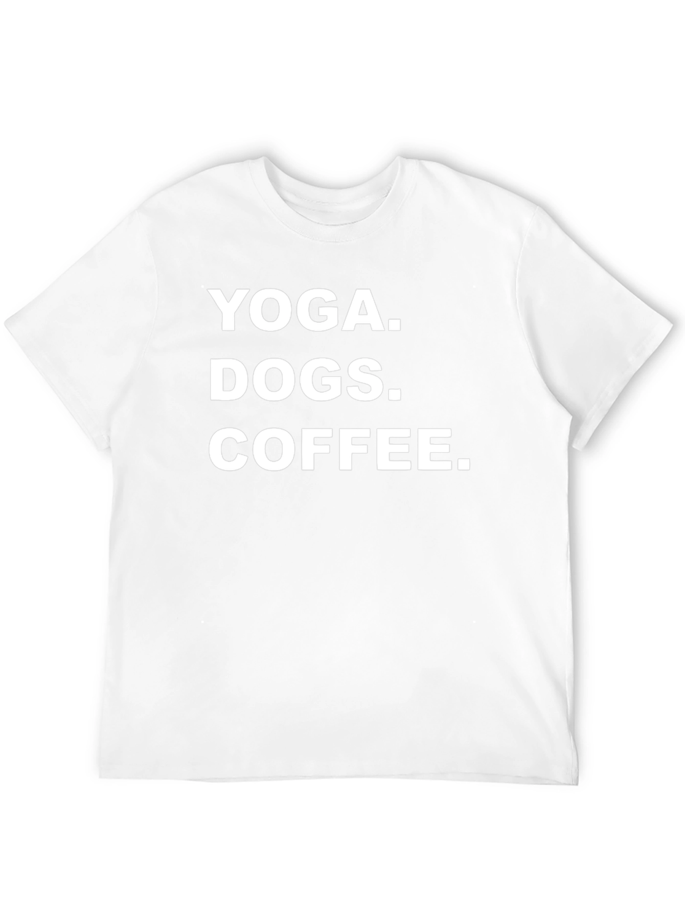 Black Yoga Dogs Coffee Graphic Tee - Black Cotton T-Shirt view 12