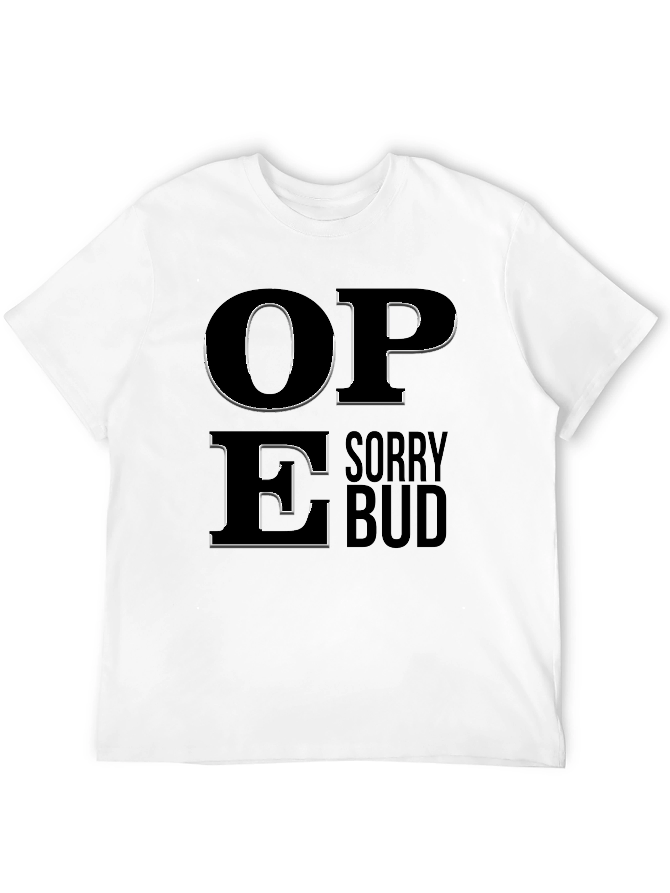 Black Sorry Bud Graphic T-Shirt view 12