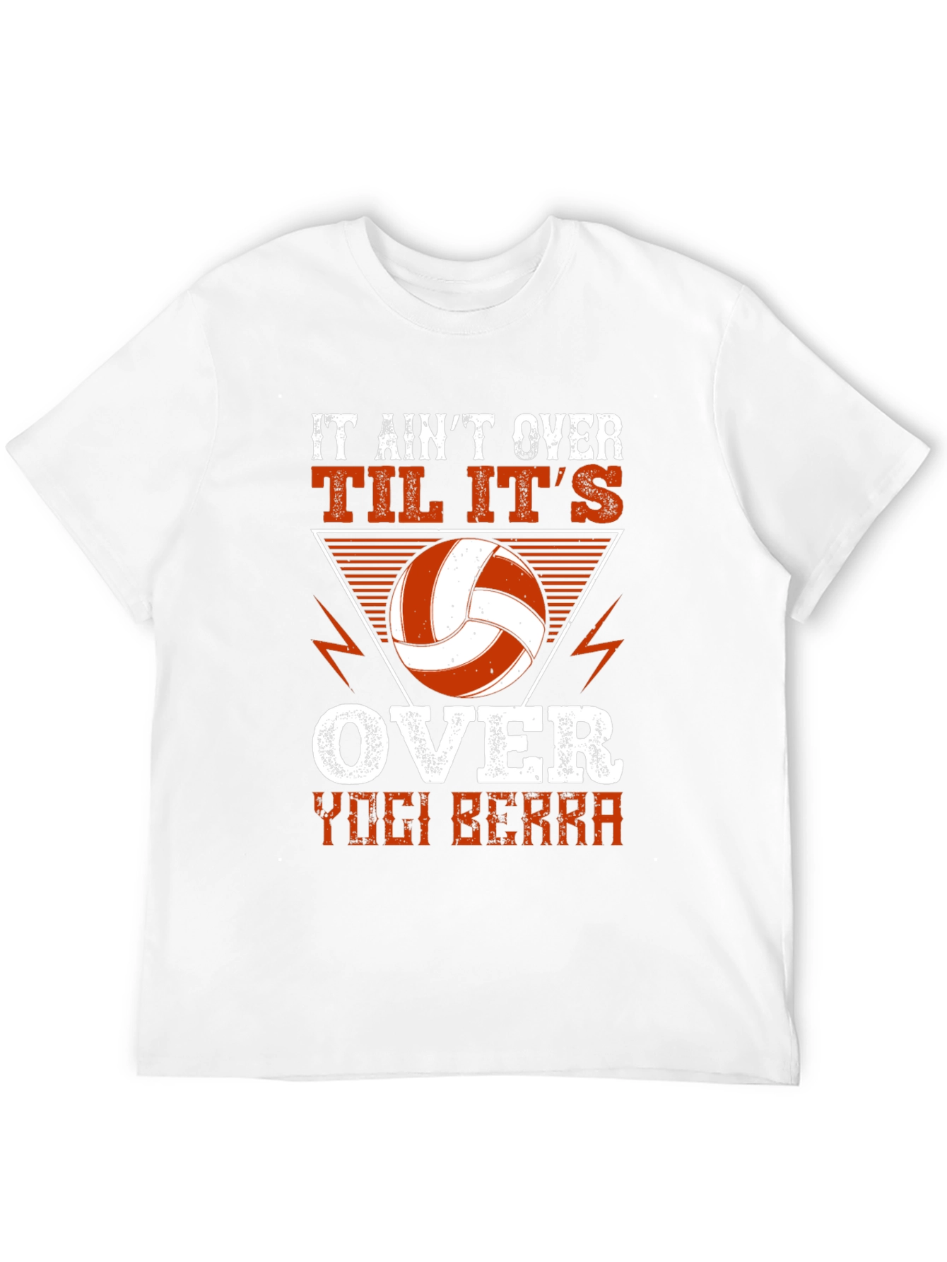 Black It Ain't Over 'Til It's Over Volleyball T-Shirt view 12