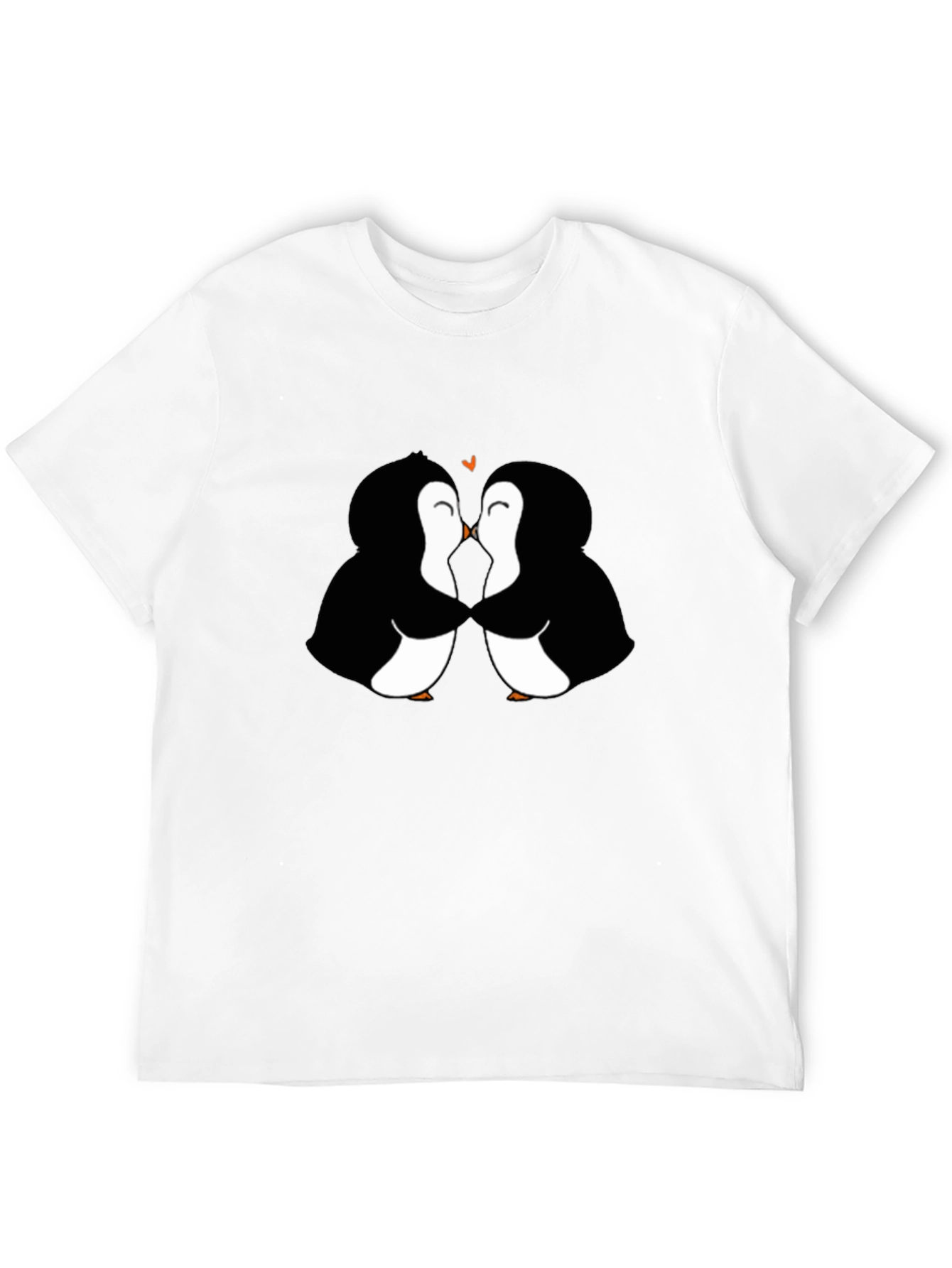 Black Penguin Love Black T-Shirt view 12