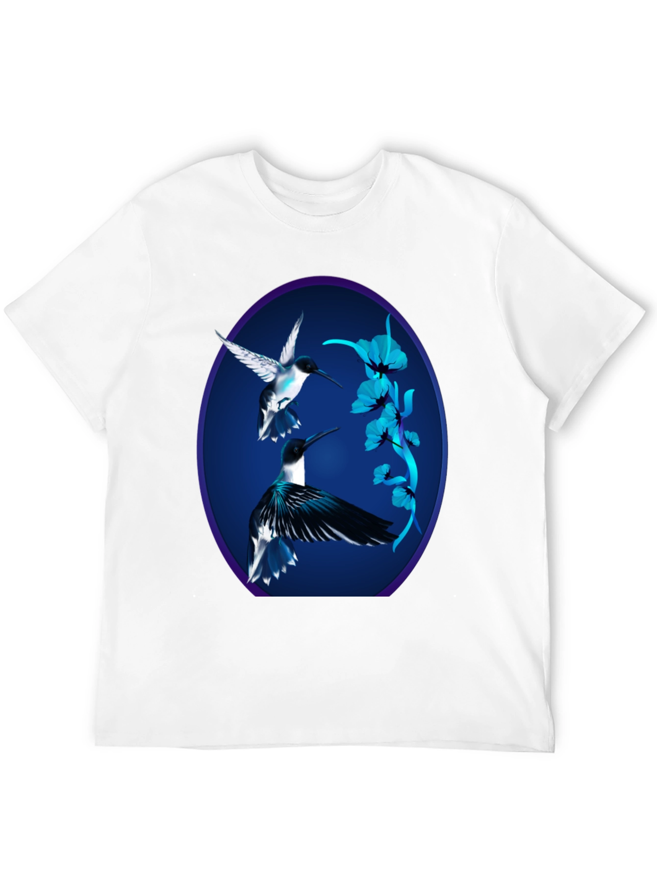 Black Hummingbird Graphic Black Tee view 12