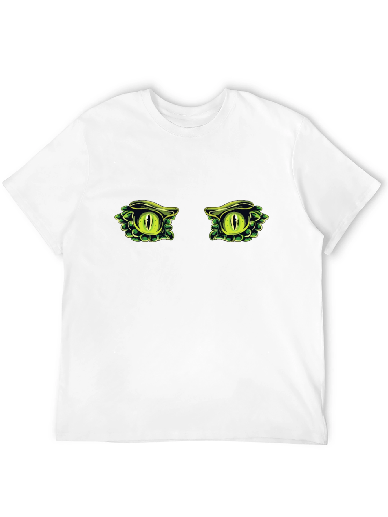 Black Reptile Eyes T-Shirt - Black Cotton Tee view 12
