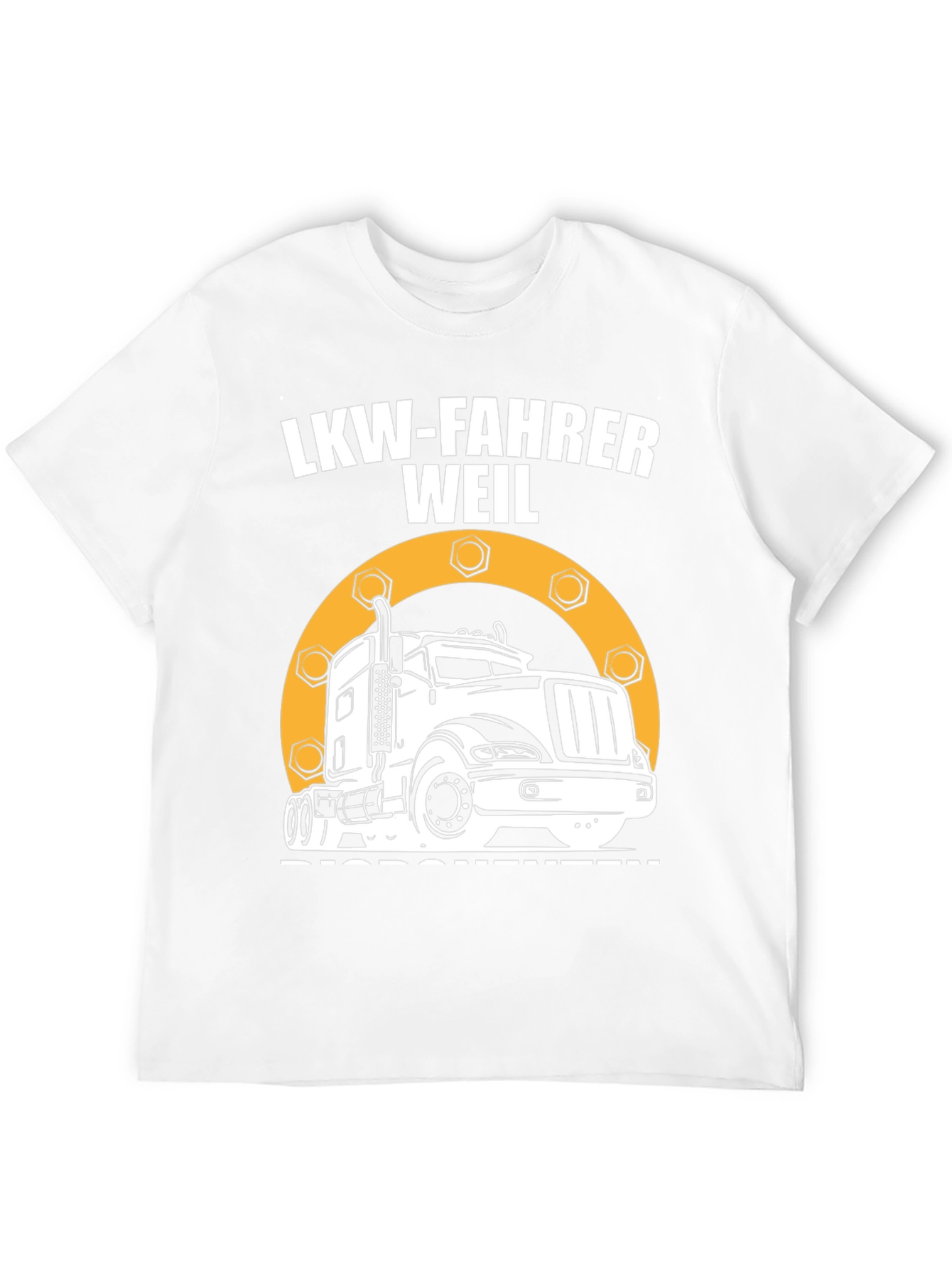 LKW-FAHRER Trucker T-Shirt - Black Graphic Tee - 12