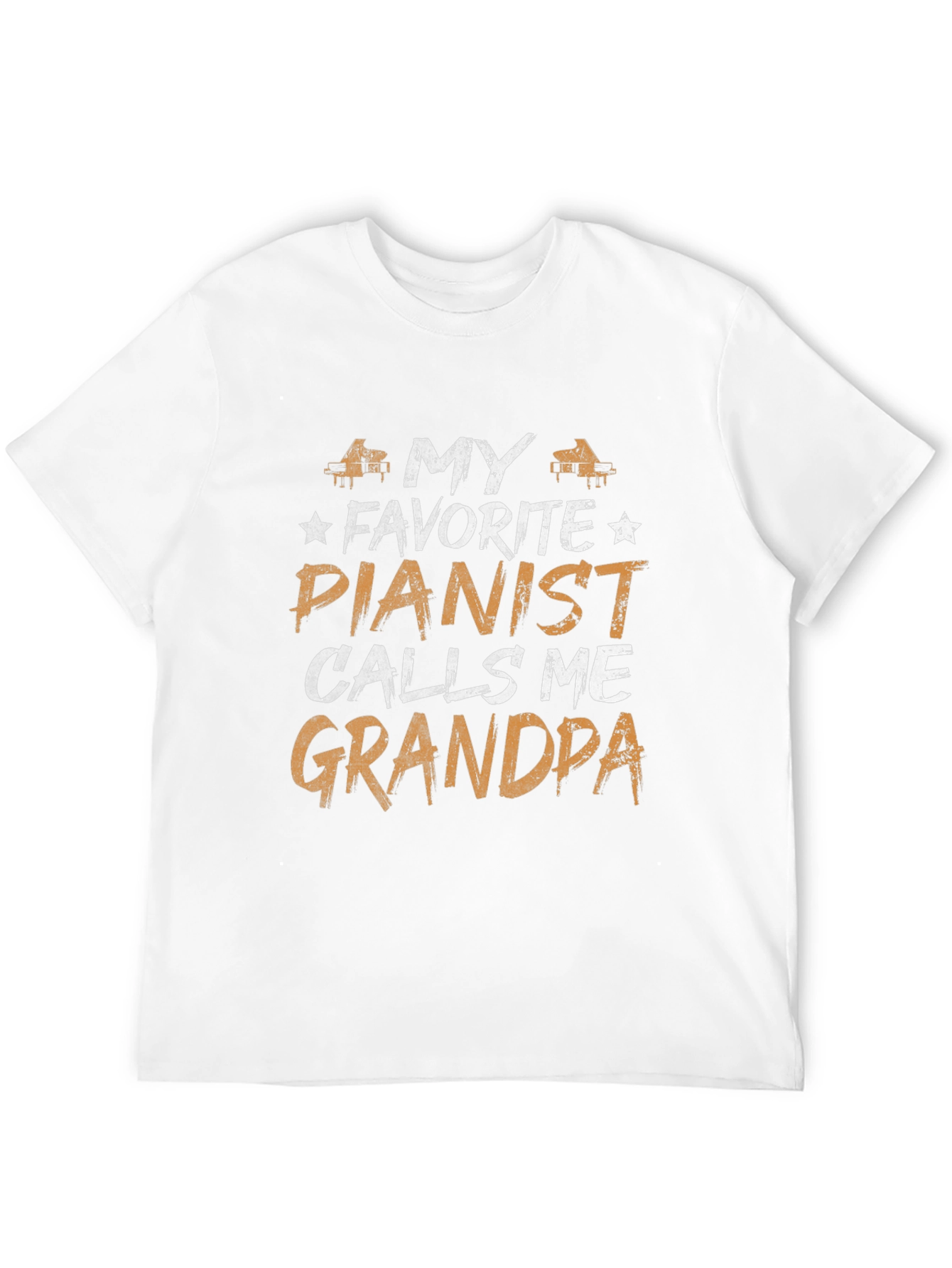 Black My Favorite Pianist Calls Me Grandpa T-Shirt view 12