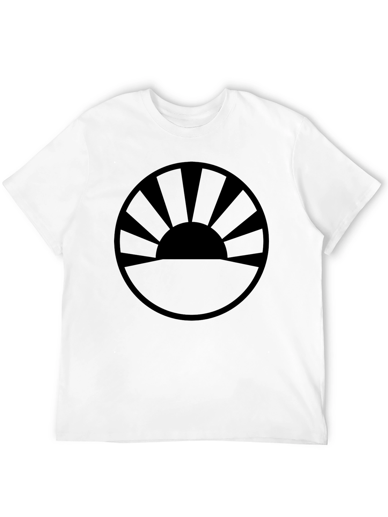 Black Sunrise Graphic Tee - Black Cotton Blend view 12