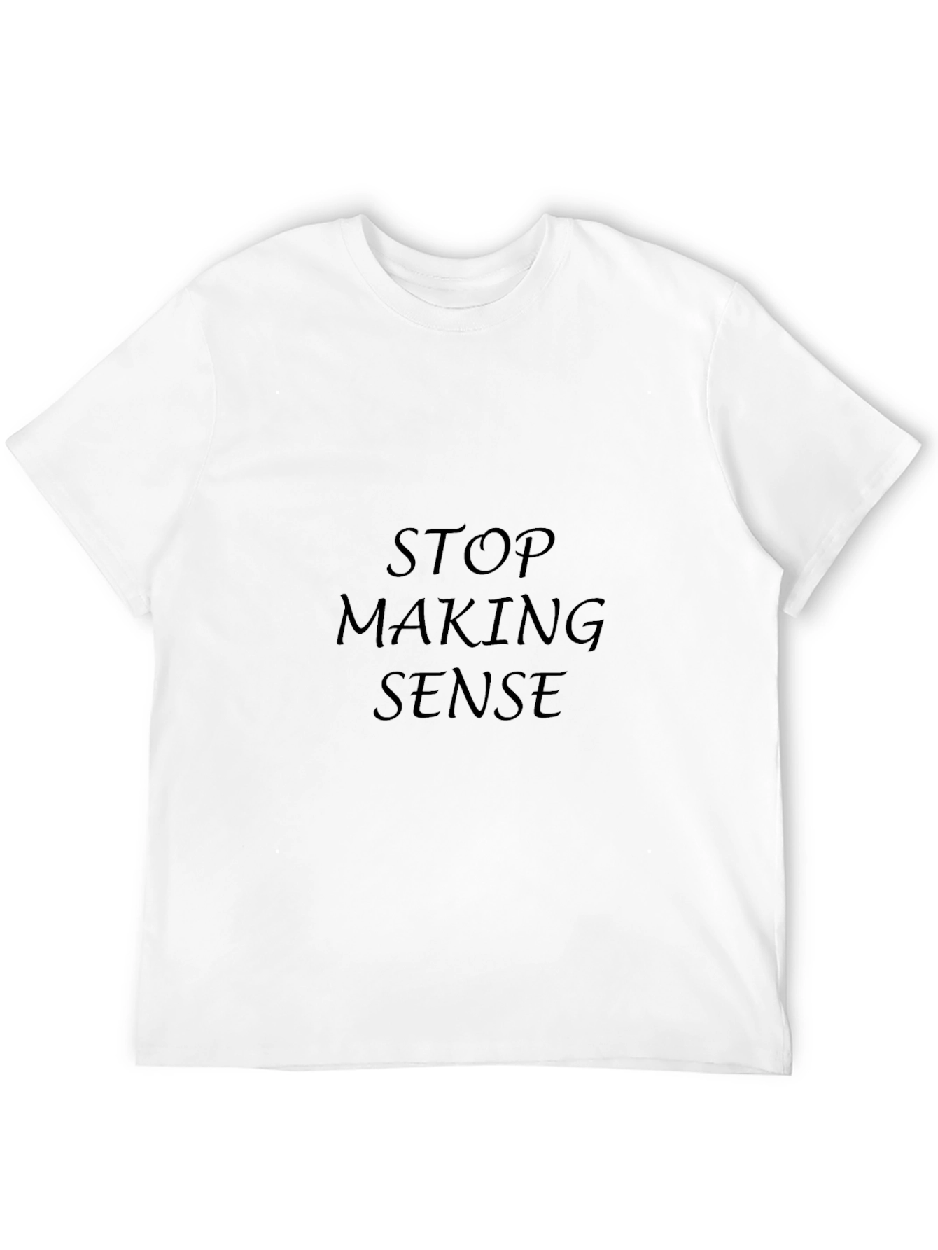 Black Stop Making Sense Graphic T-Shirt - Black view 12