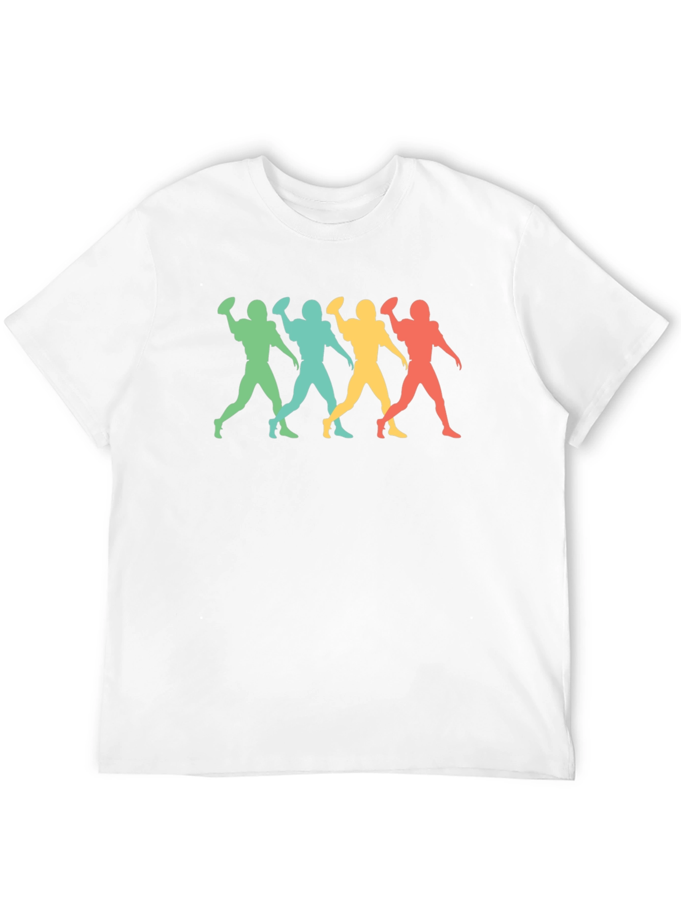 Black Retro Football Player Graphic Tee view 12