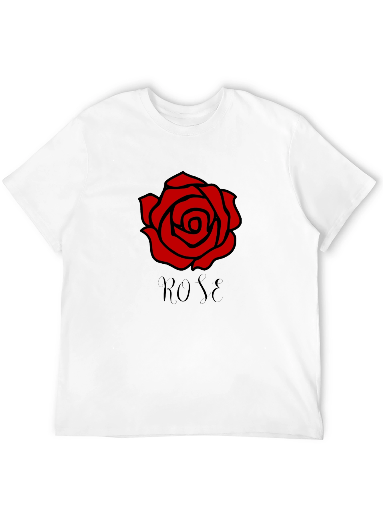 Black Rose Graphic T-Shirt - Stylish Casual Wear view 12