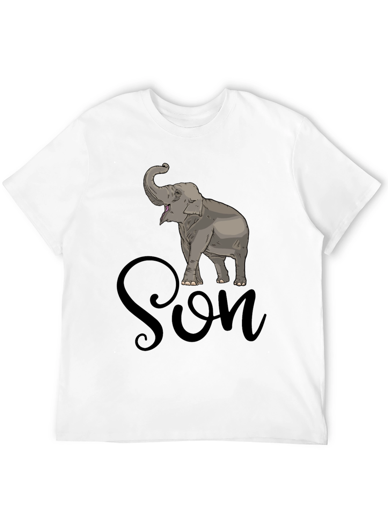 Black Elephant Son T-Shirt - Men's Graphic Tee view 12