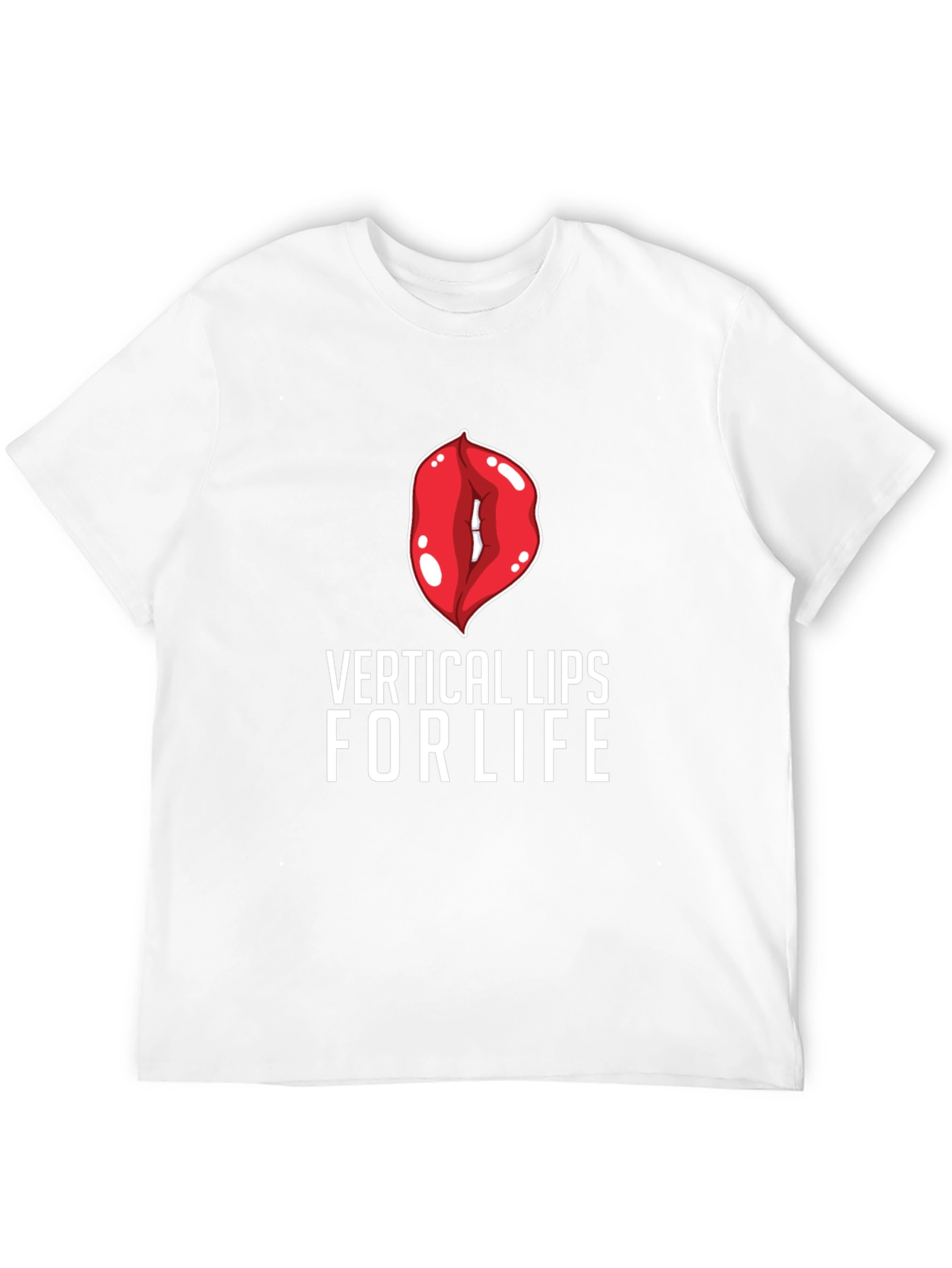 Black Vertical Lips For Life Graphic Tee view 12
