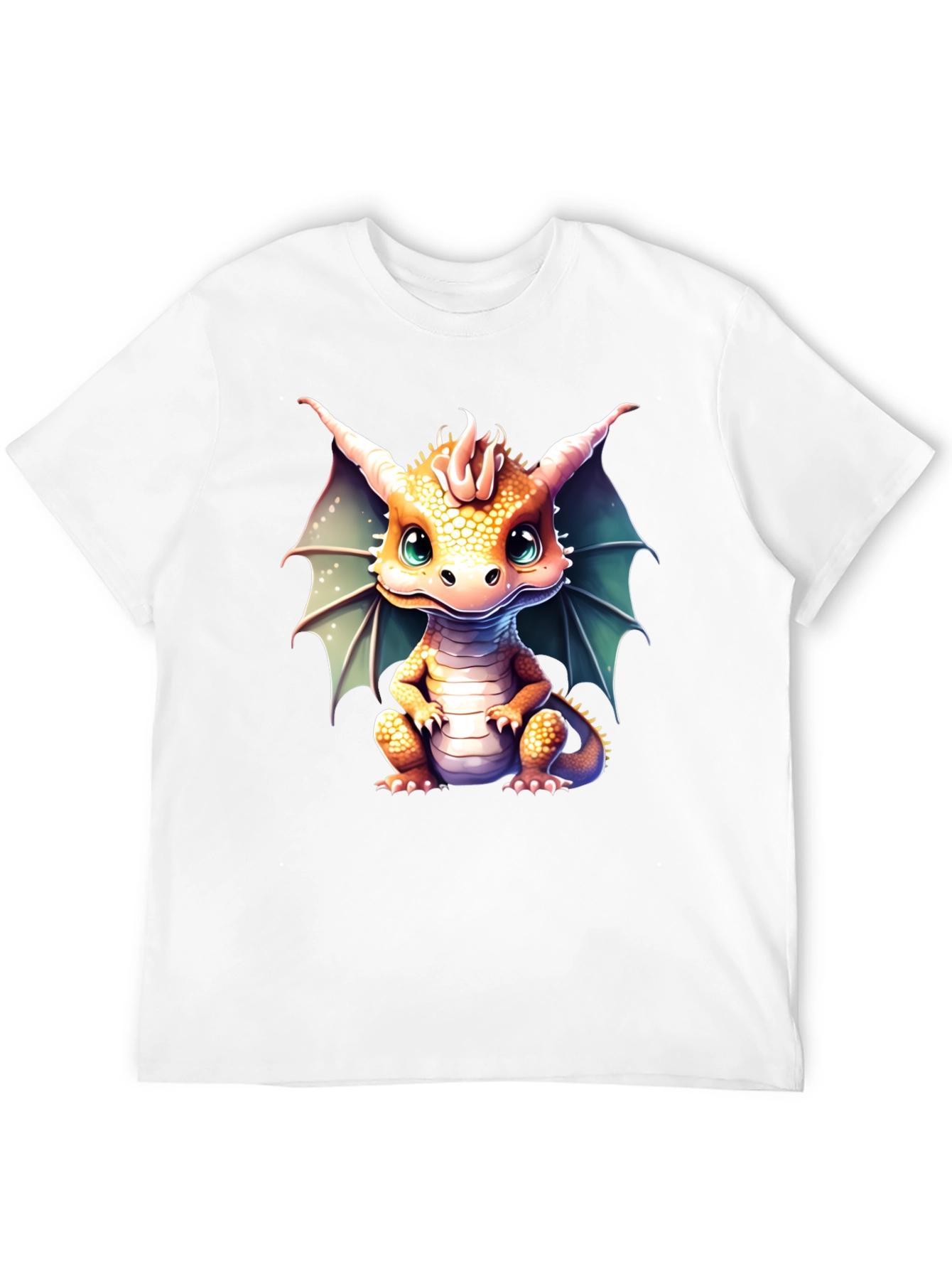 Black Cute Dragon Graphic Tee view 12