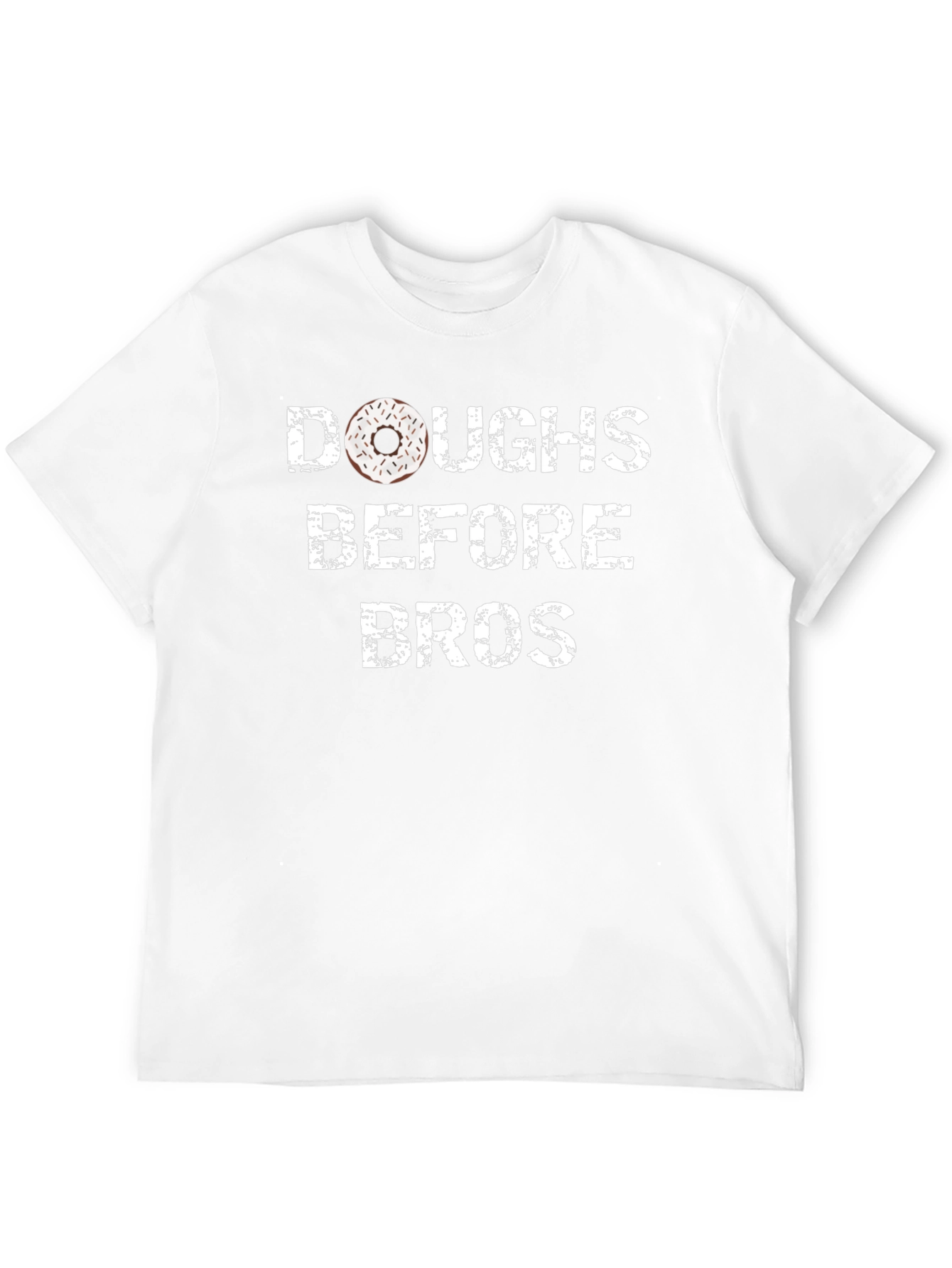 Black Doughs Before Bros Funny Donut T-Shirt view 12