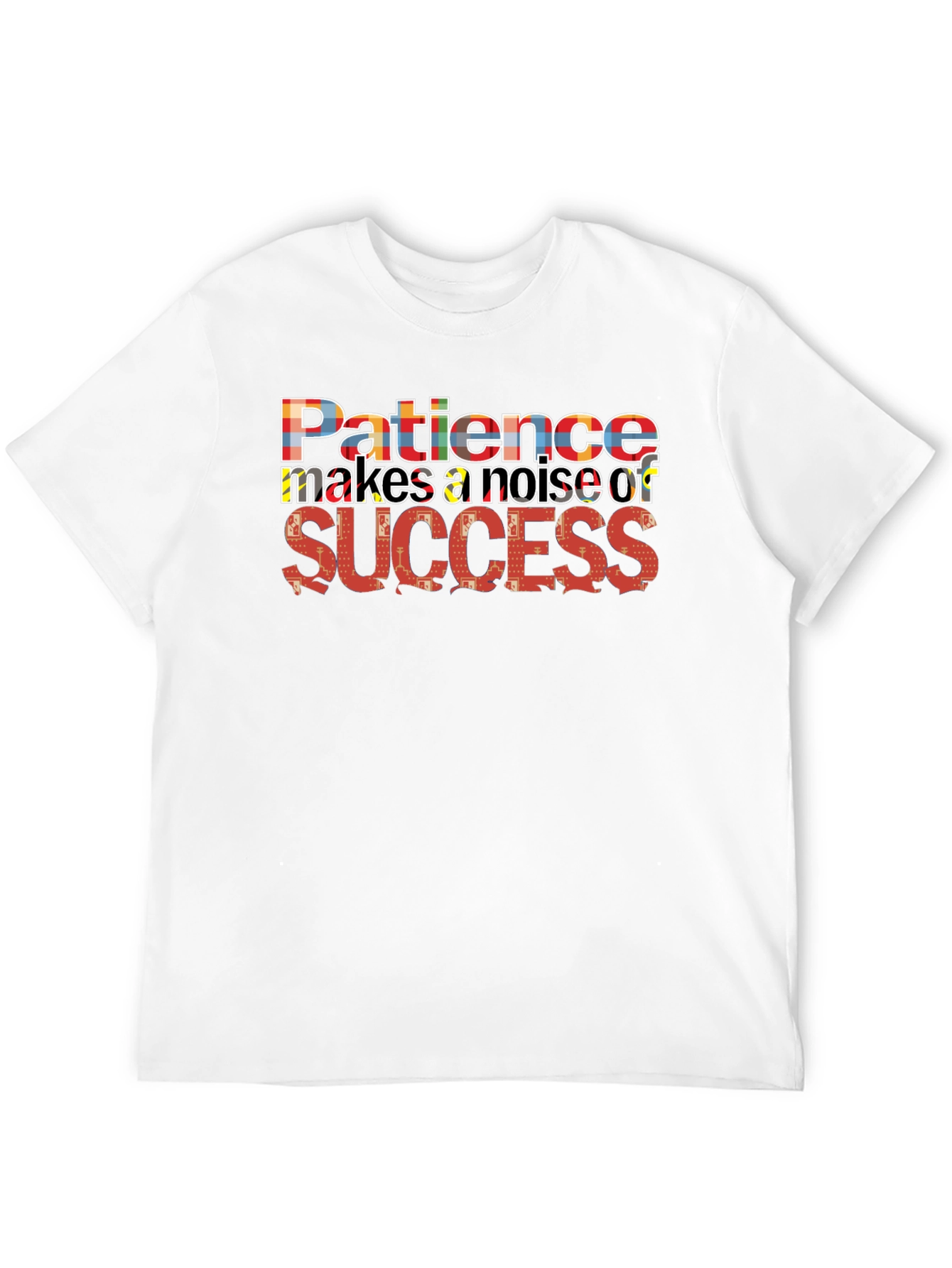 Black Patience Success Graphic Black T-Shirt view 12