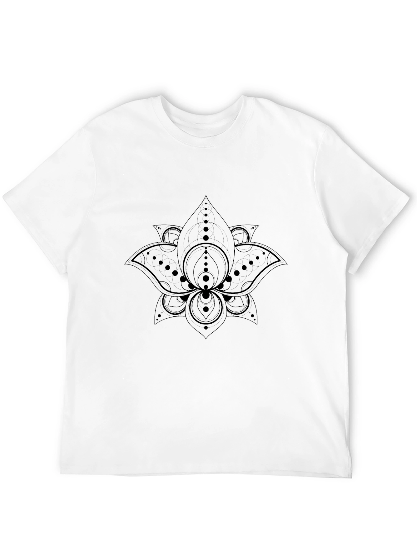 Black Lotus Graphic Black T-Shirt - Modern Comfort view 12