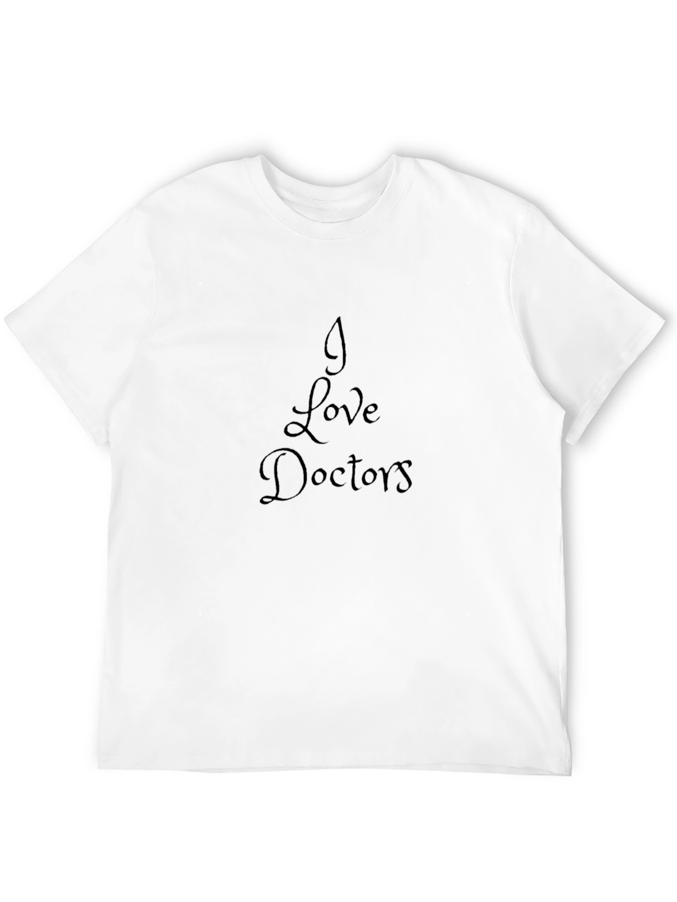 I Love Doctors Black T-Shirt - 12