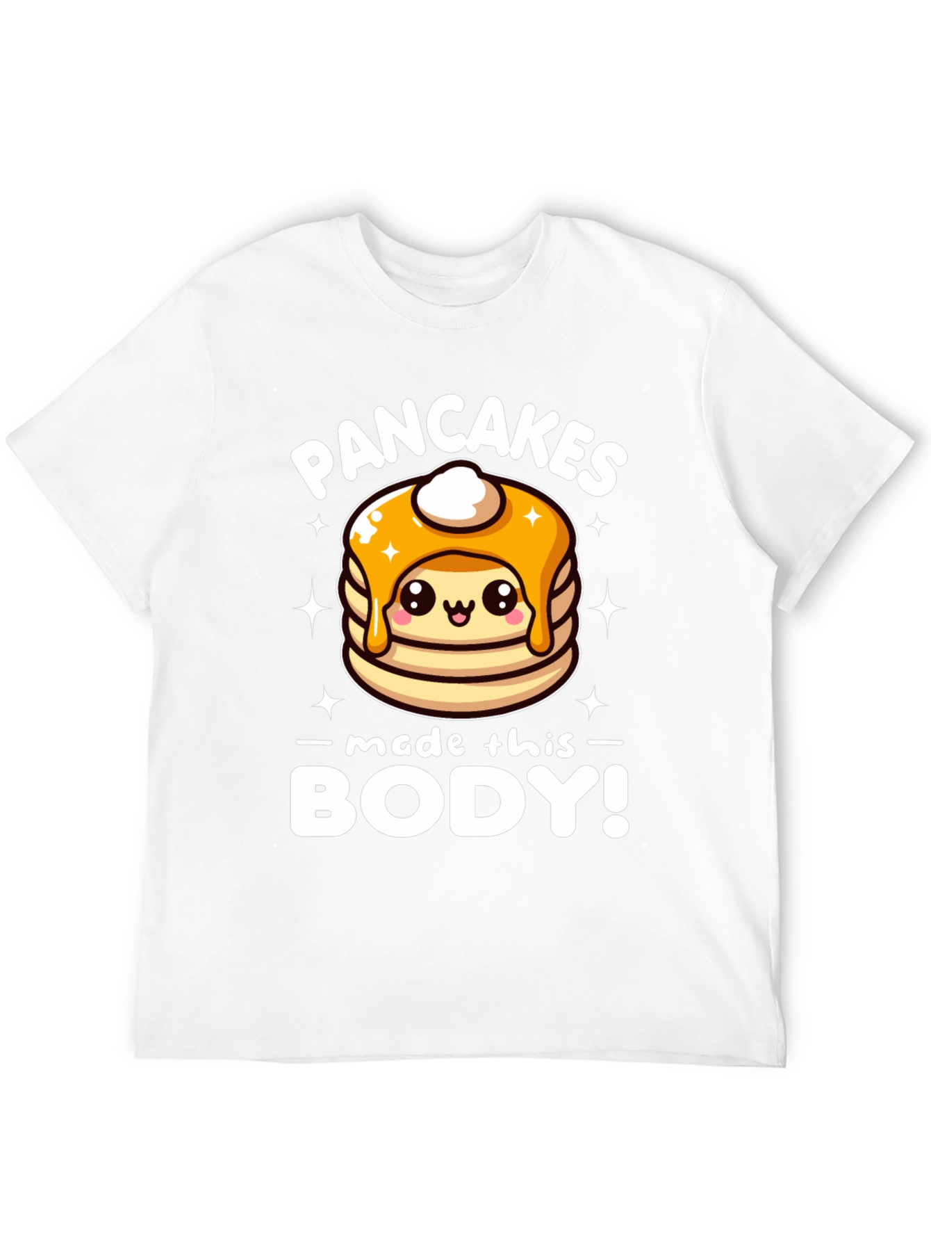 Black Pancakes Made This Body! Funny T-Shirt view 12