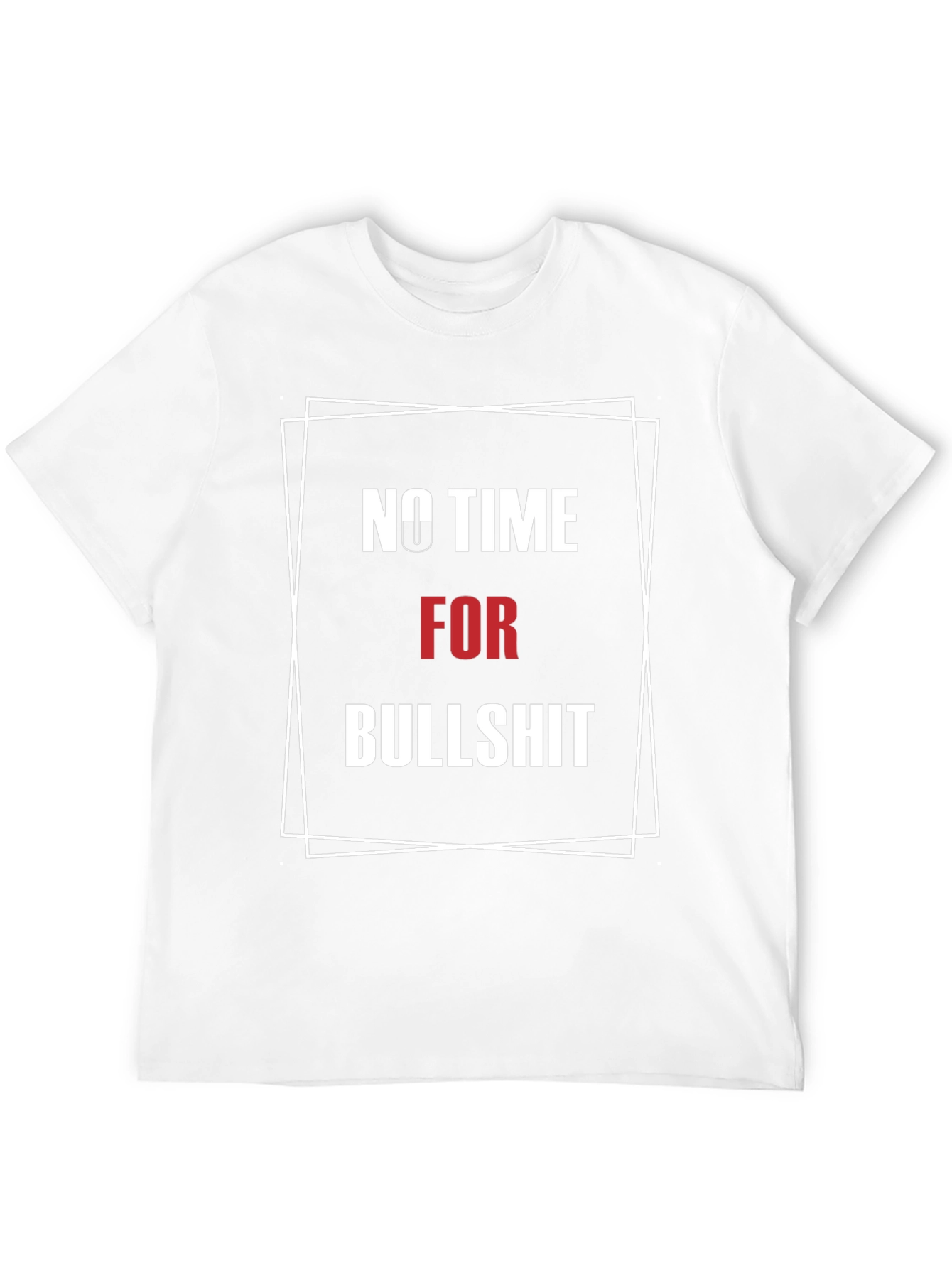 Black No Time for Bullshit Graphic Tee - Bold Statement Shirt view 12