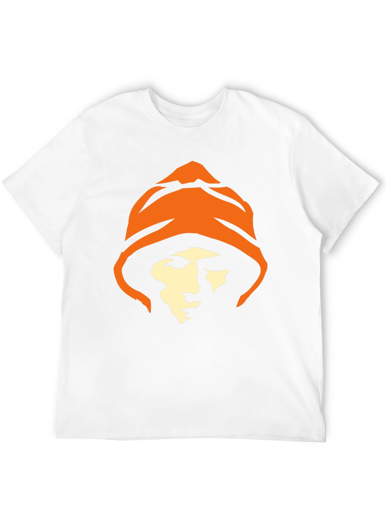 Black Hooded Figure Graphic Tee - Black Cotton T-Shirt view 12