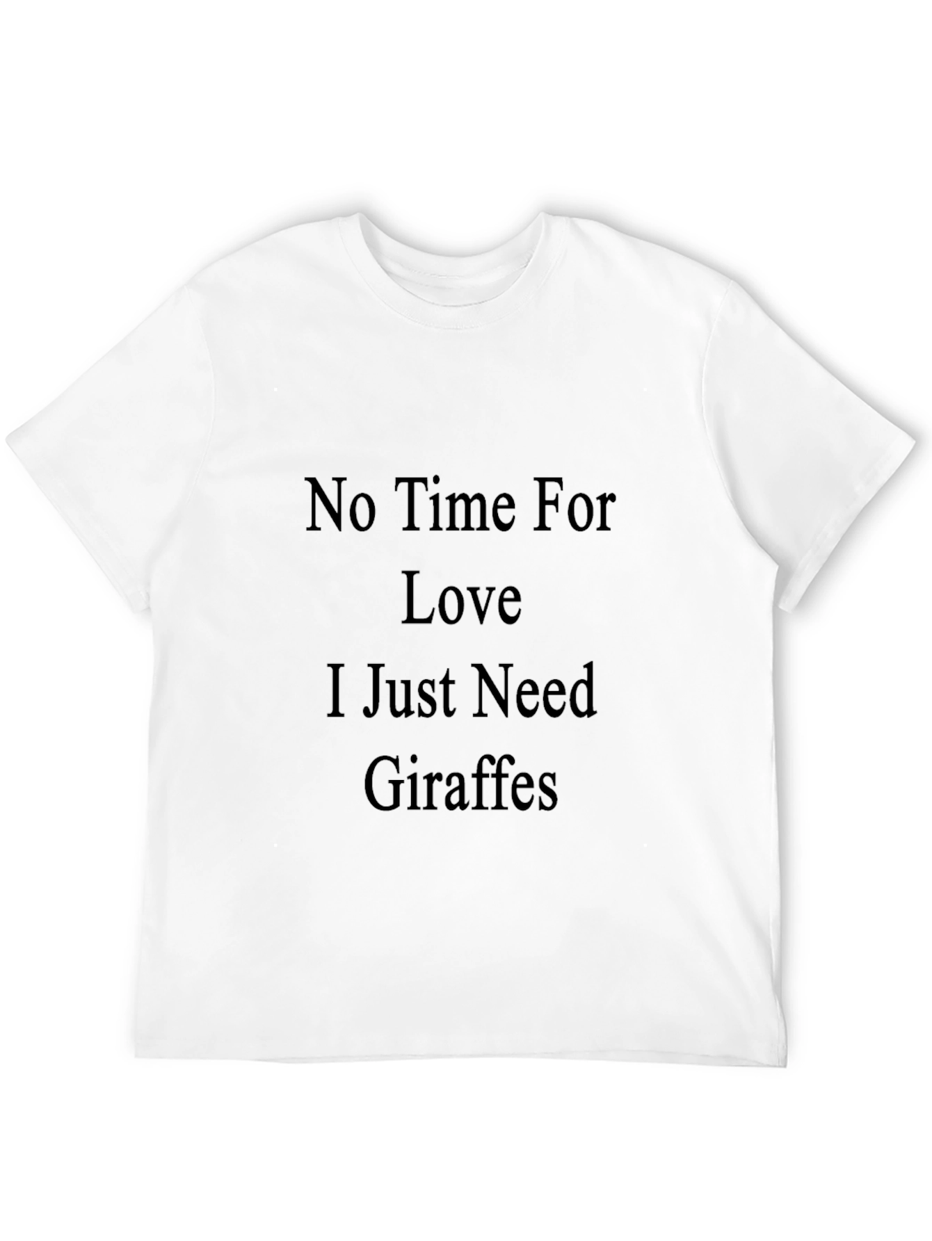 Black Giraffe Lover's T-Shirt - No Time For Love view 12