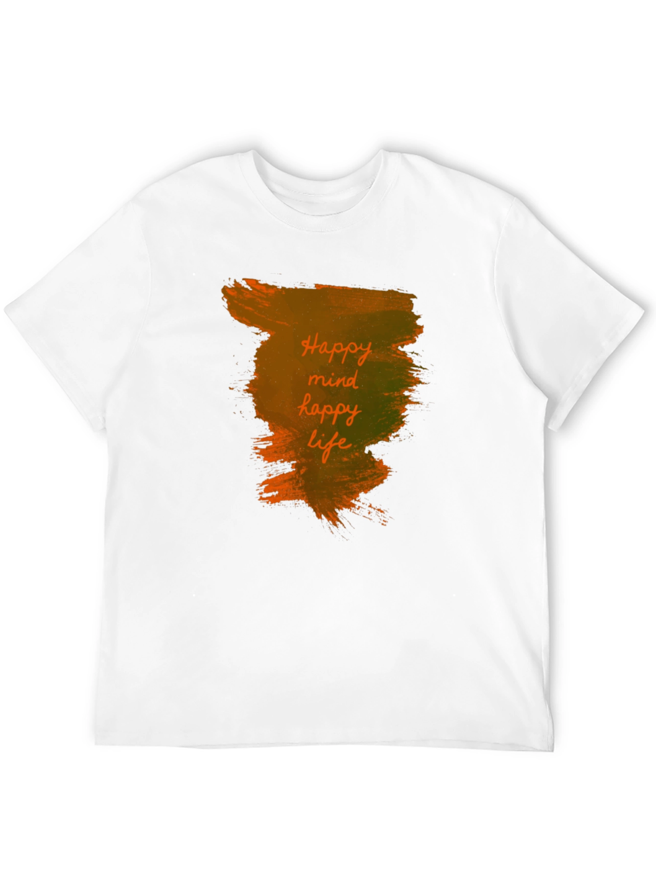 Black Happy Mind, Happy Life Black T-Shirt view 12