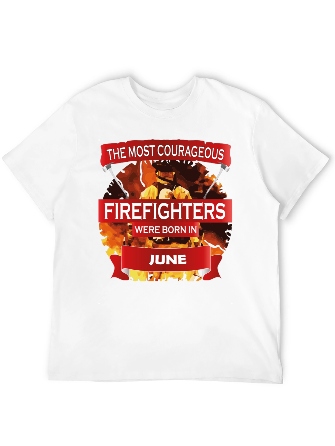Black Courageous Firefighters Born in June T-Shirt view 12