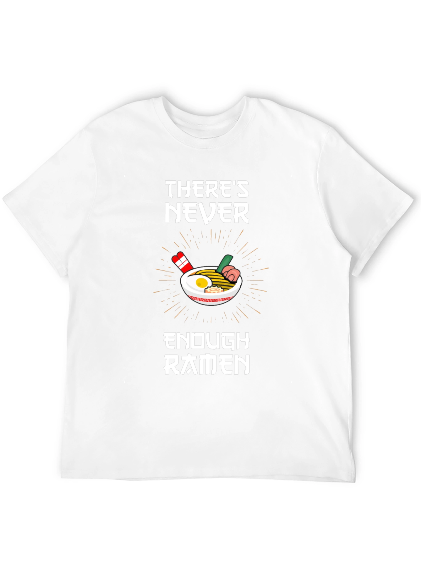 Black Ramen Lover T-Shirt - There's Never Enough Ramen Graphic Tee view 12