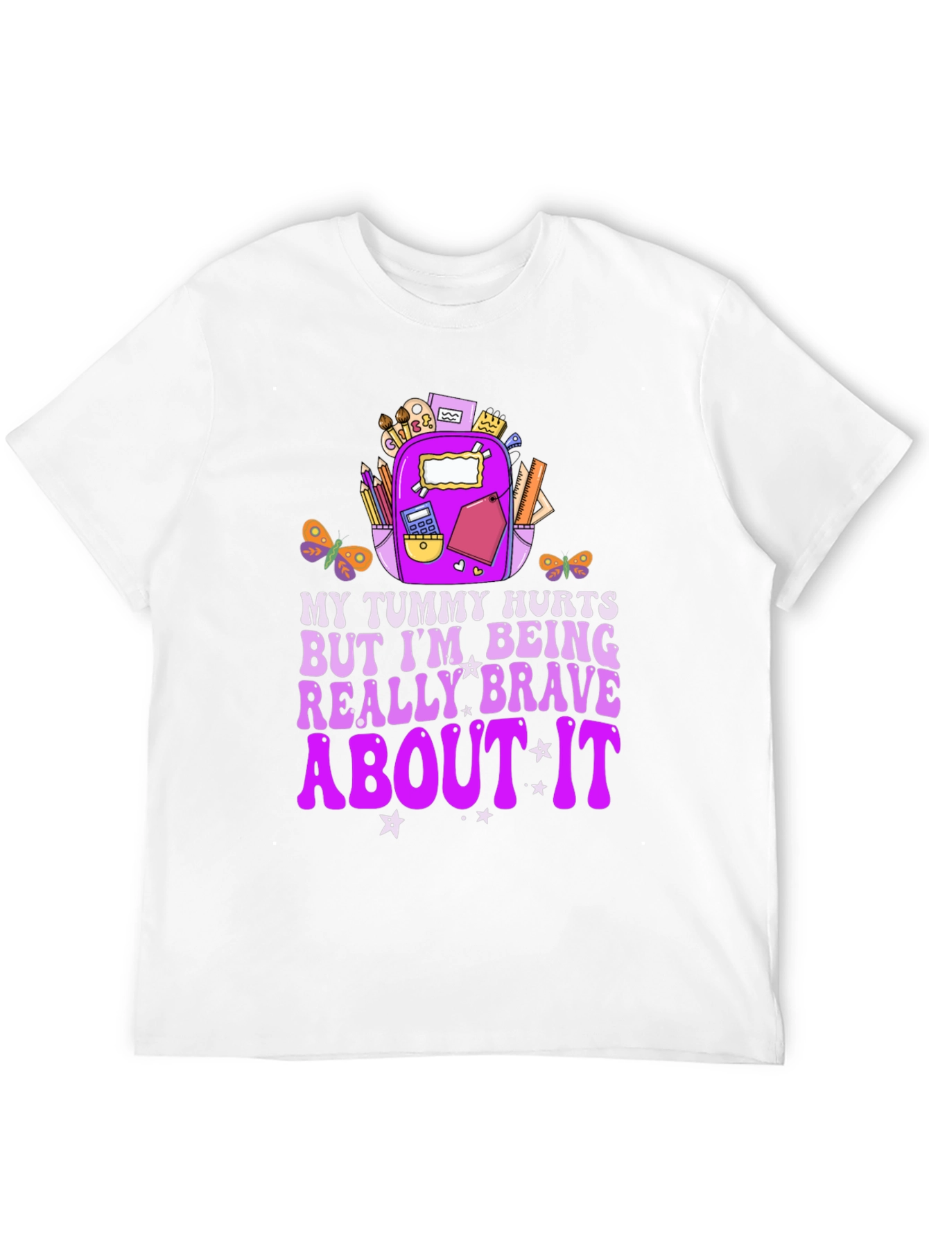 Black My Tummy Hurts Brave Graphic Tee view 12