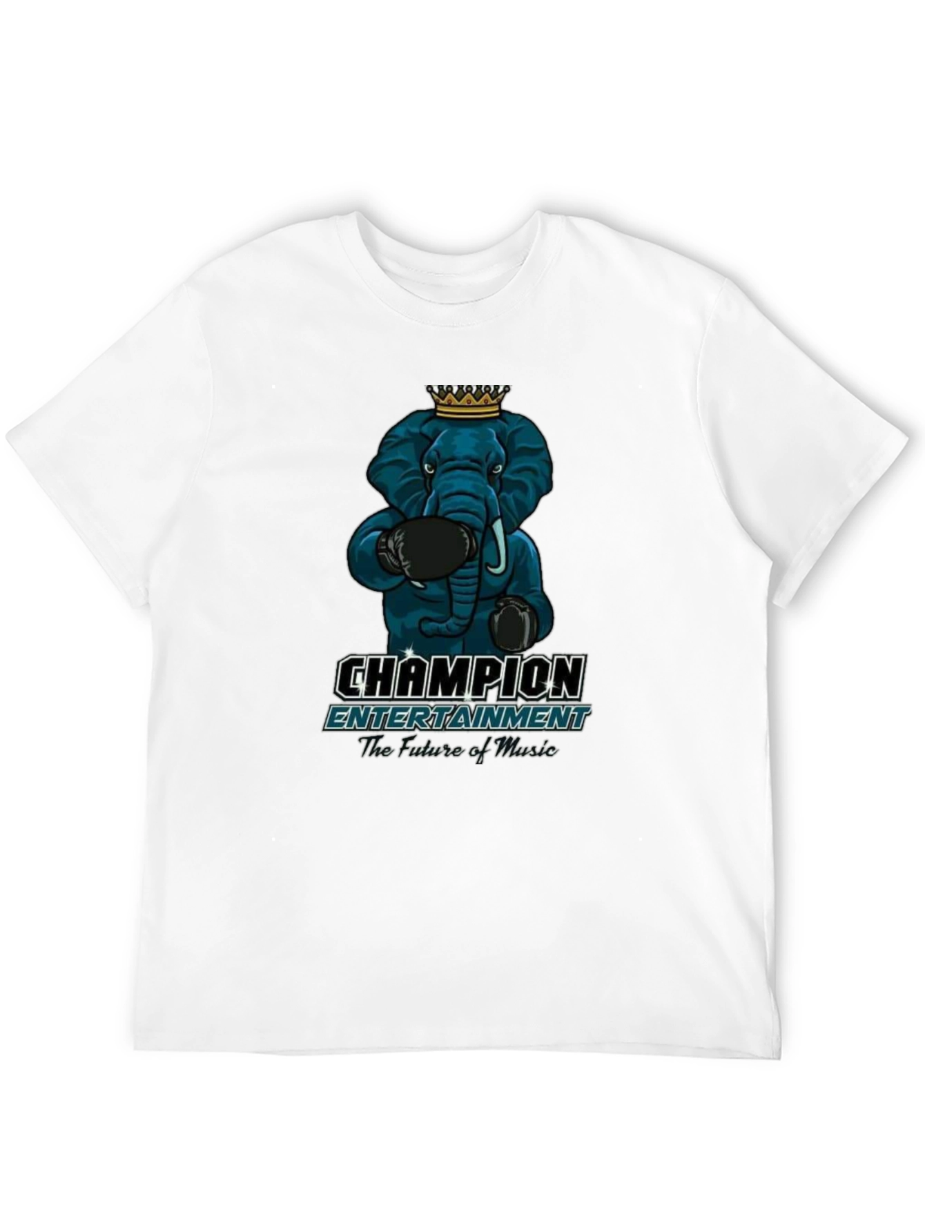 Black Champion Entertainment Elephant Boxing T-Shirt view 12