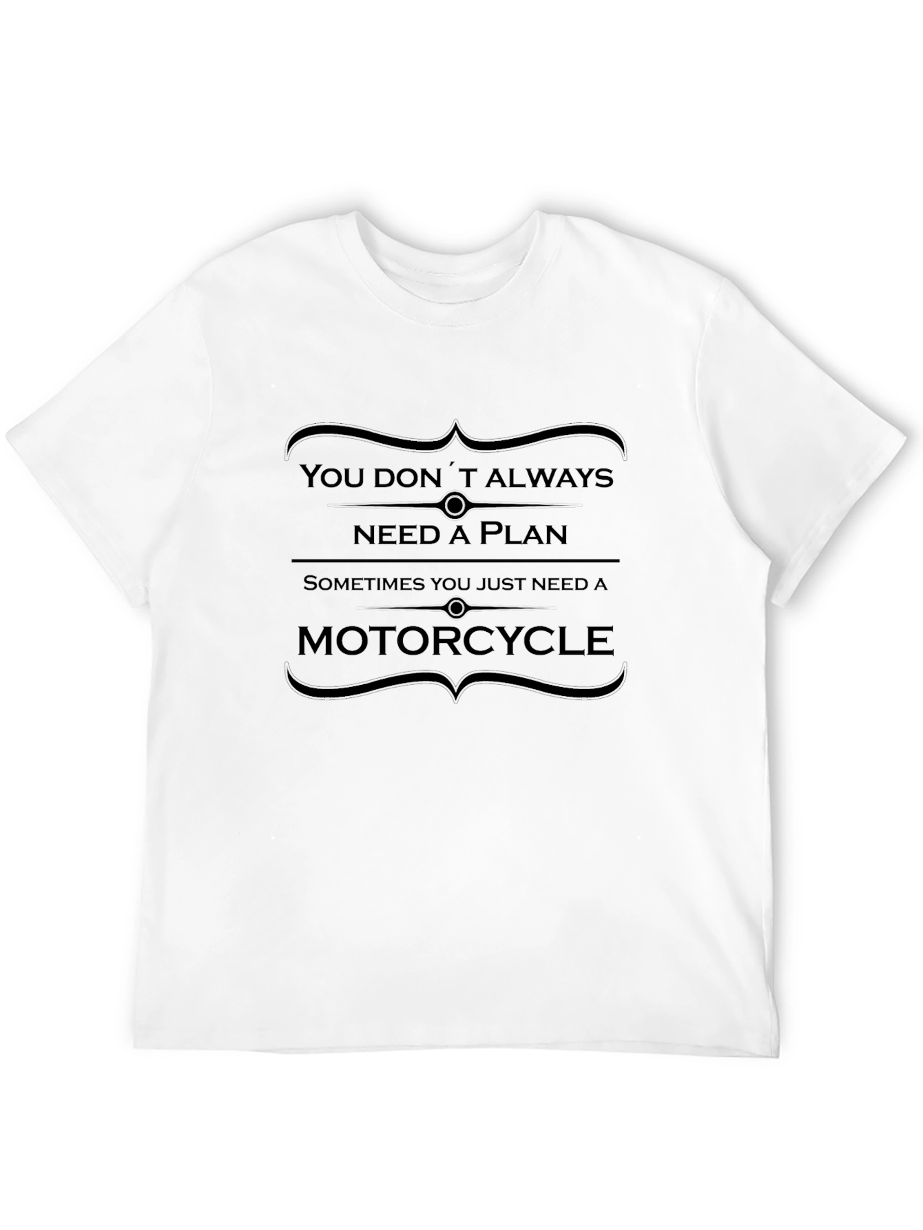 Black Motorcycle Plan Graphic Tee - Black view 12