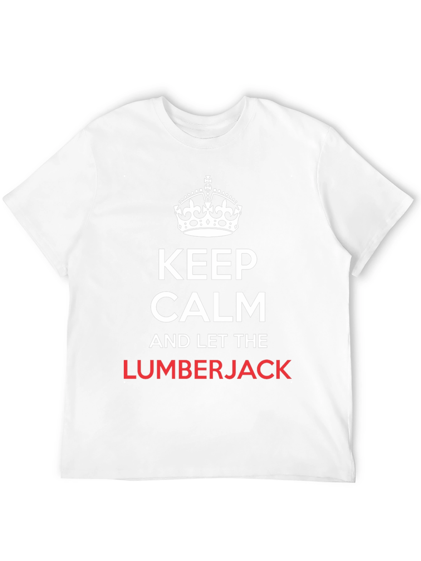 Black Keep Calm Lumberjack T-Shirt Funny Tee view 12
