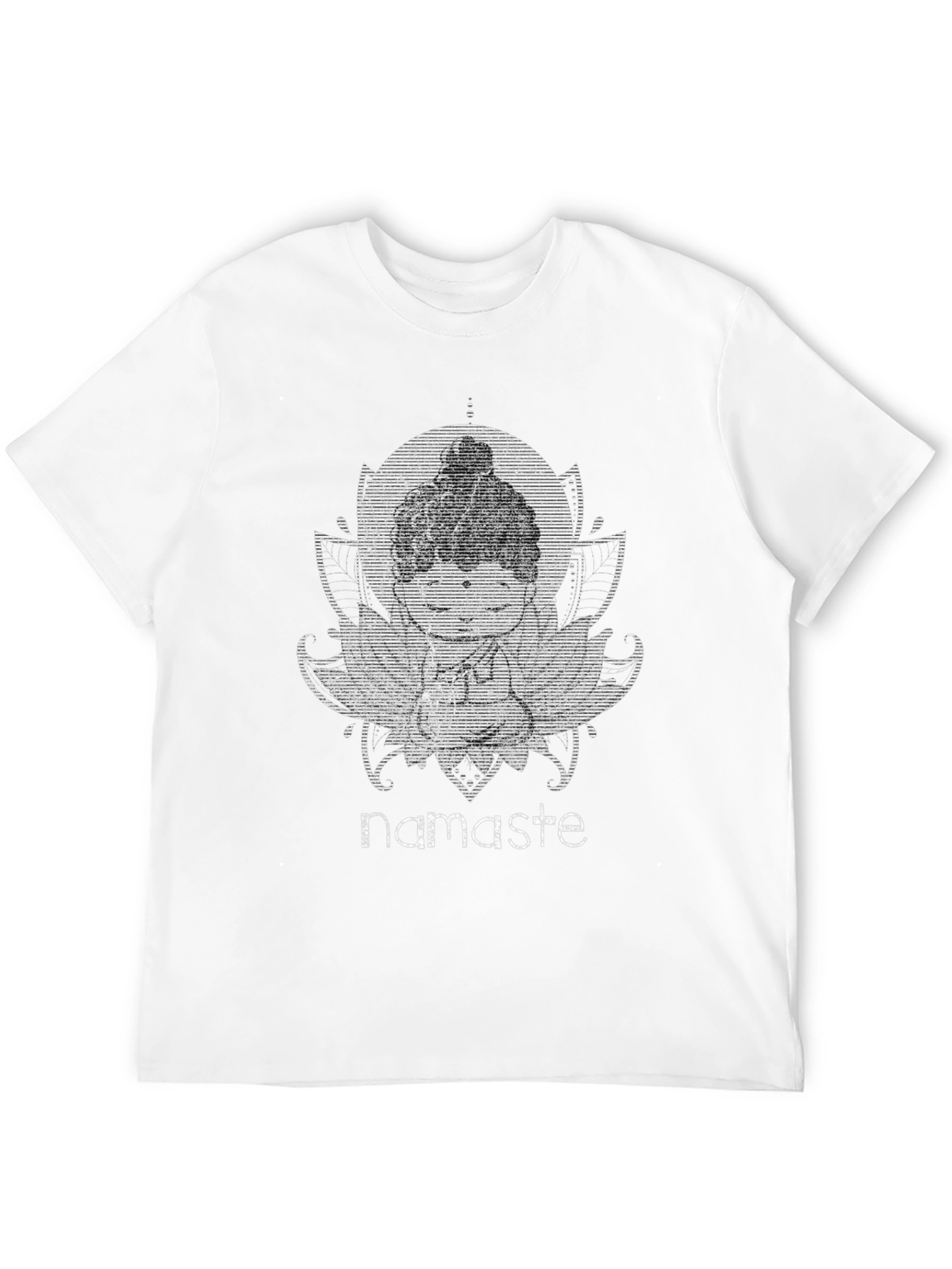 Black Namaste Buddha Graphic T-Shirt view 12