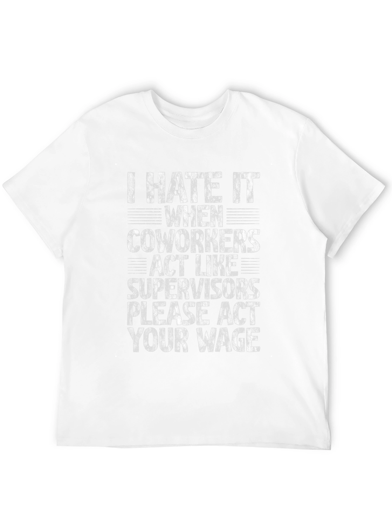 Black Funny Sarcastic Work T-Shirt - Act Your Wage view 12