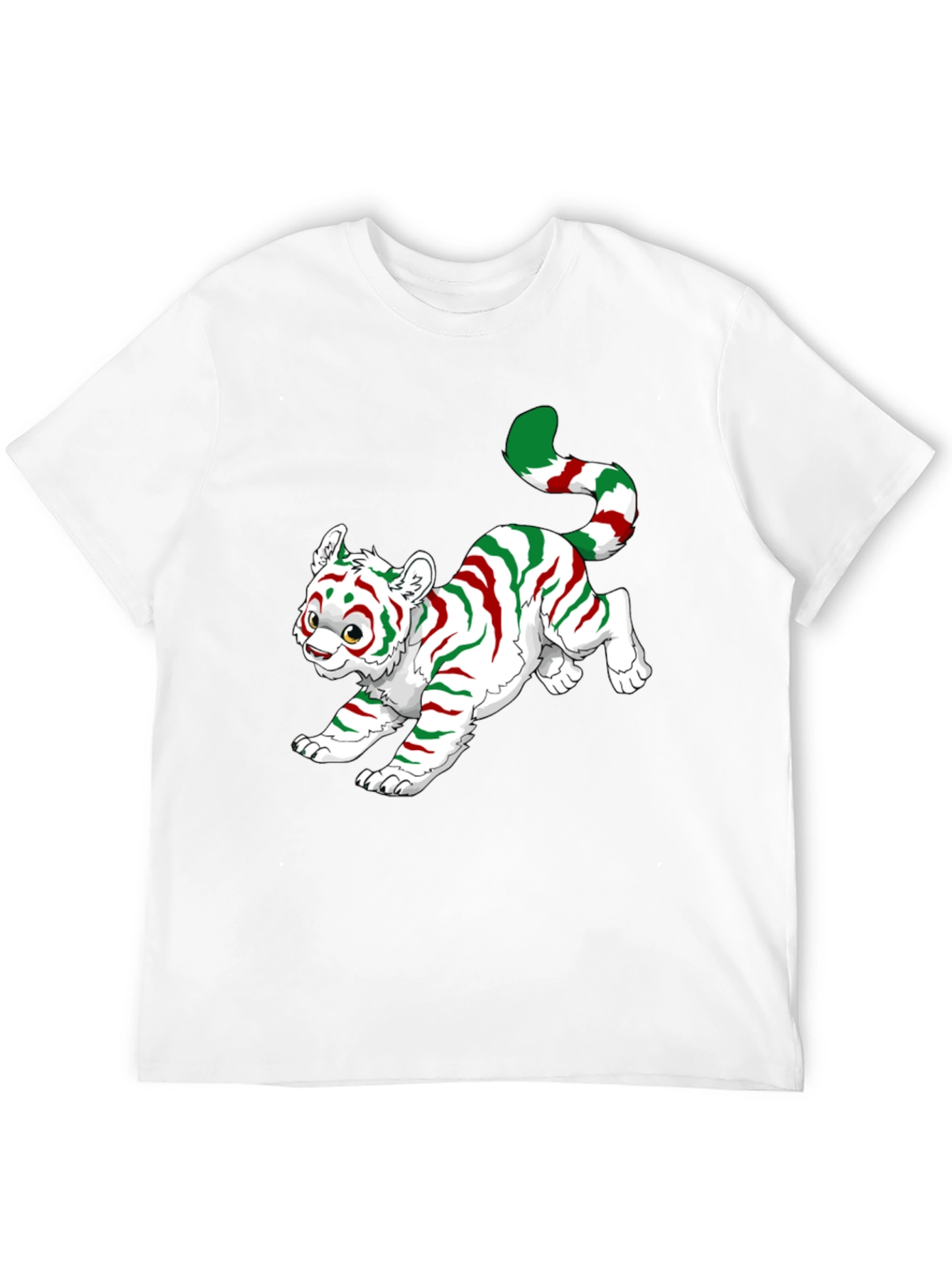 Black Festive Tiger Graphic Tee view 12