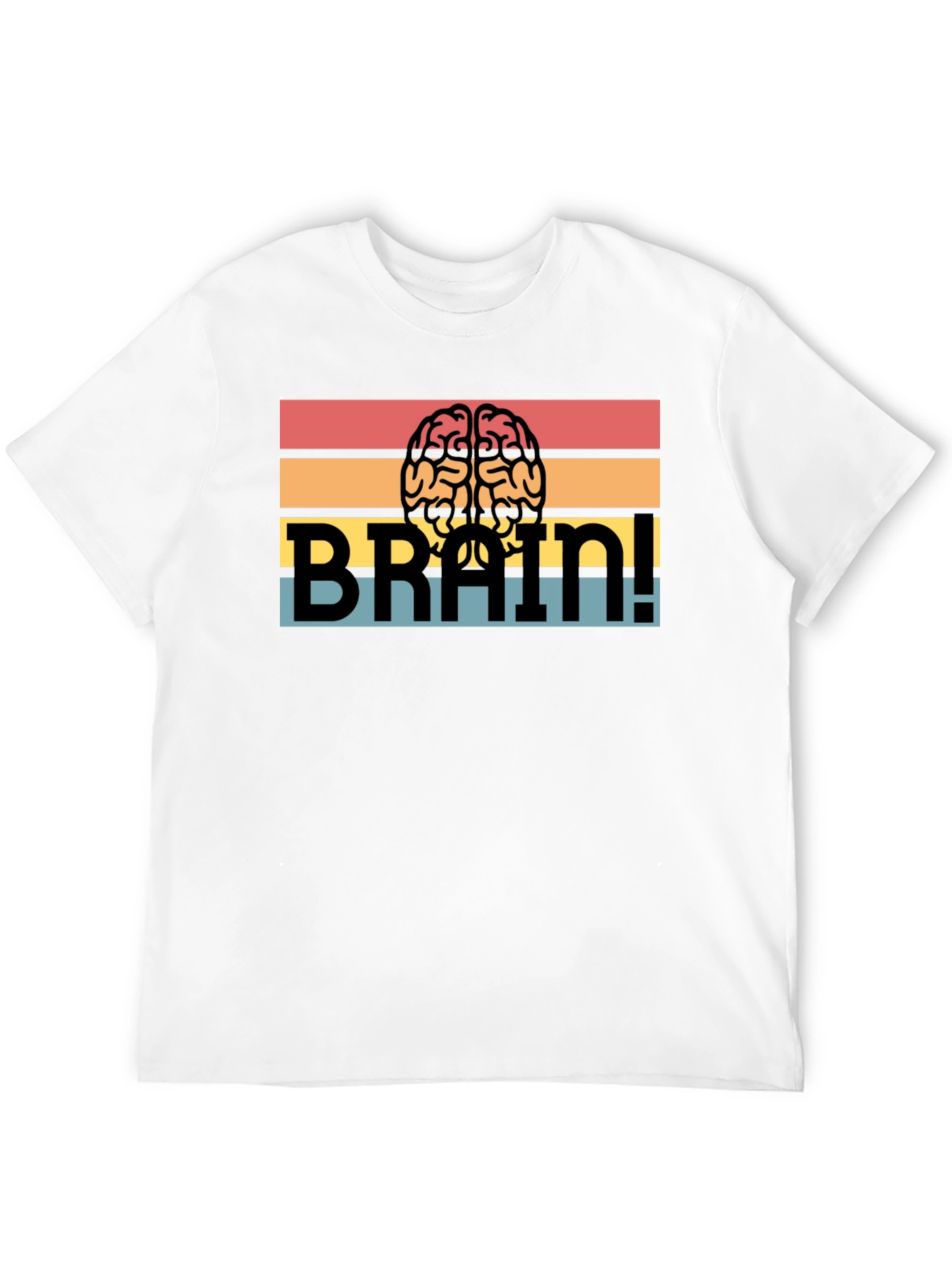 Black Brain! Graphic T-Shirt - Retro Design view 12