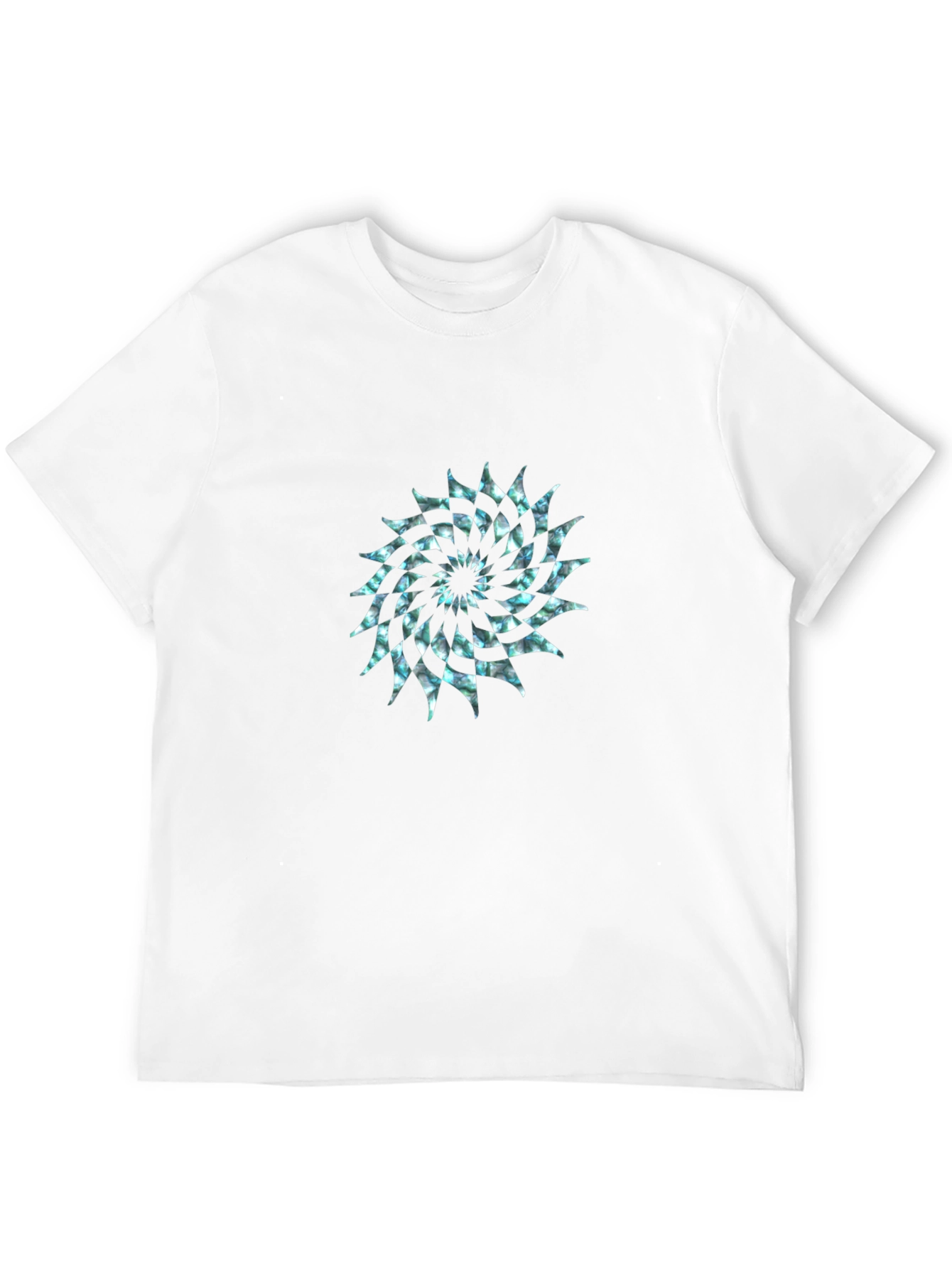 Black Spiral Graphic Black T-Shirt view 12