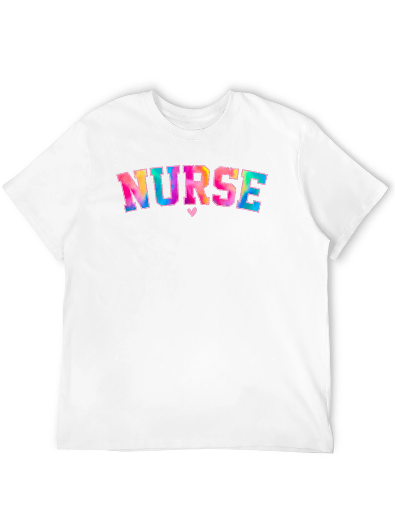 Black Nurse Colorful Tie Dye Graphic T-Shirt view 12