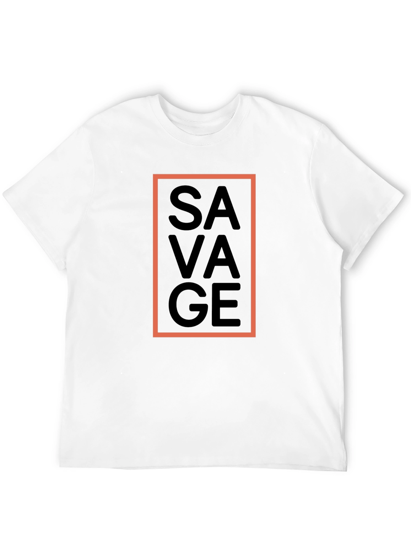 Black Savage Graphic Tee - Black Crew Neck T-Shirt view 12
