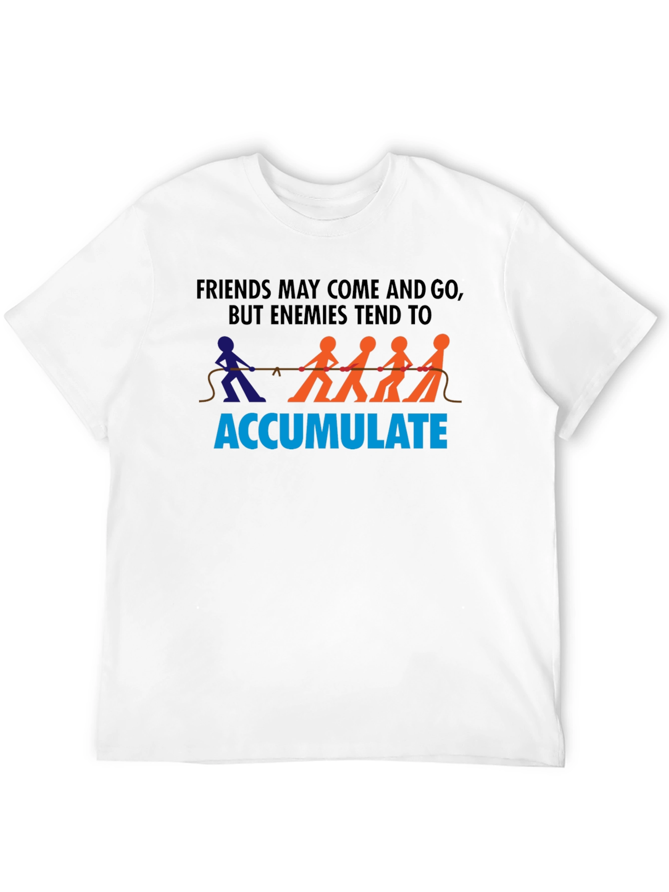 Black Friends and Enemies Graphic Tee view 12