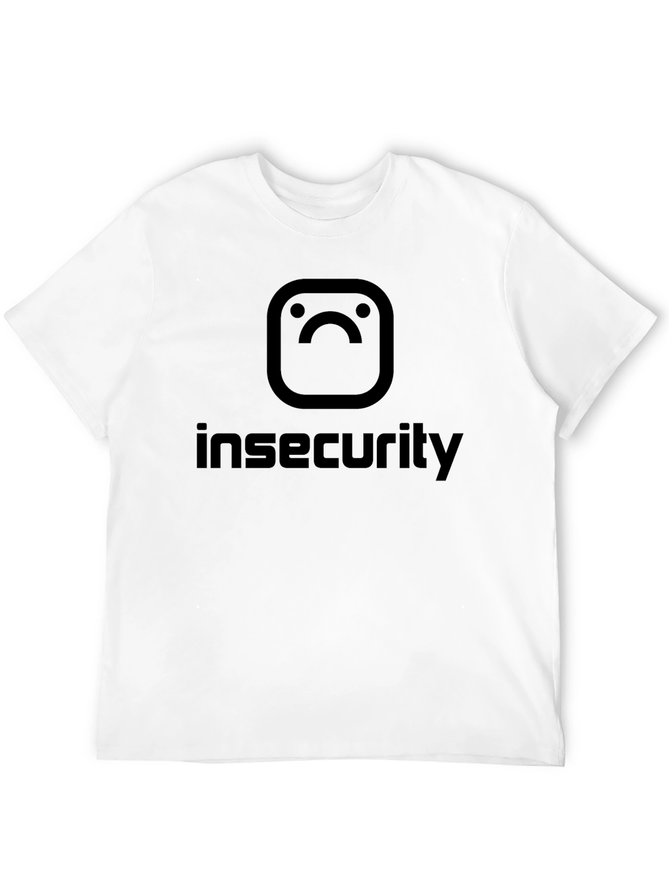 Black Insecurity Instagram-Inspired Graphic T-Shirt view 12