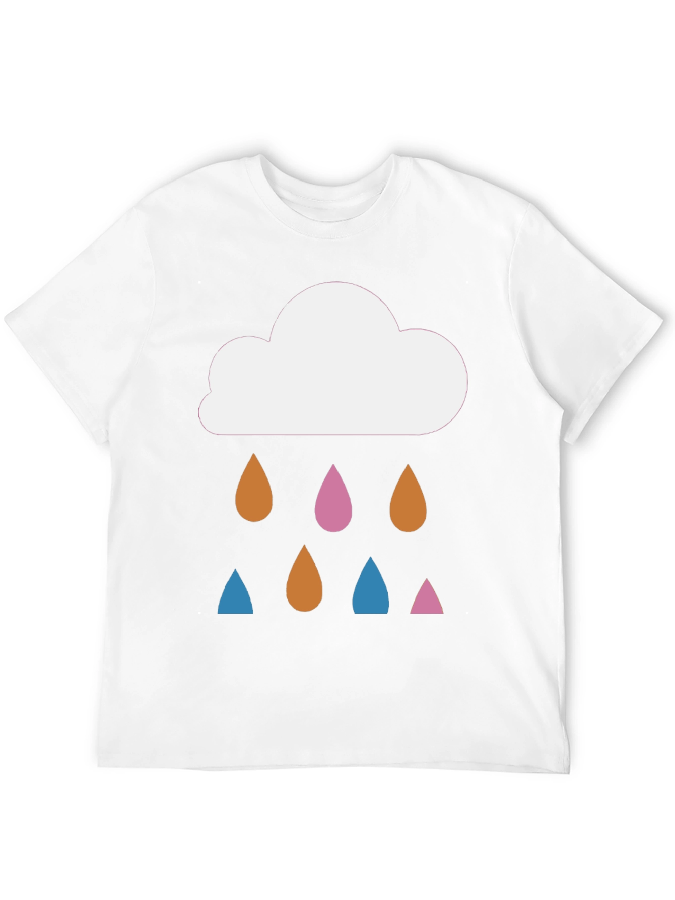 Black Cloud Raindrop T-Shirt: Stylish Graphic Tee view 12